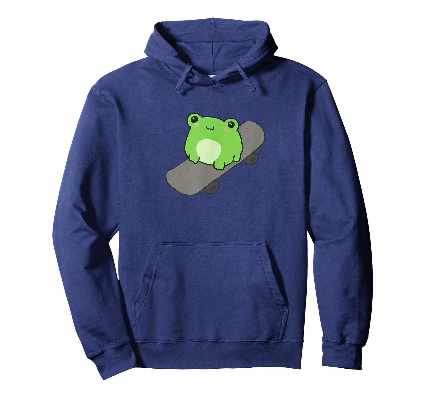 Cute Frog on Skateboard - Kawaii Aesthetic Frog T-Shirt Small