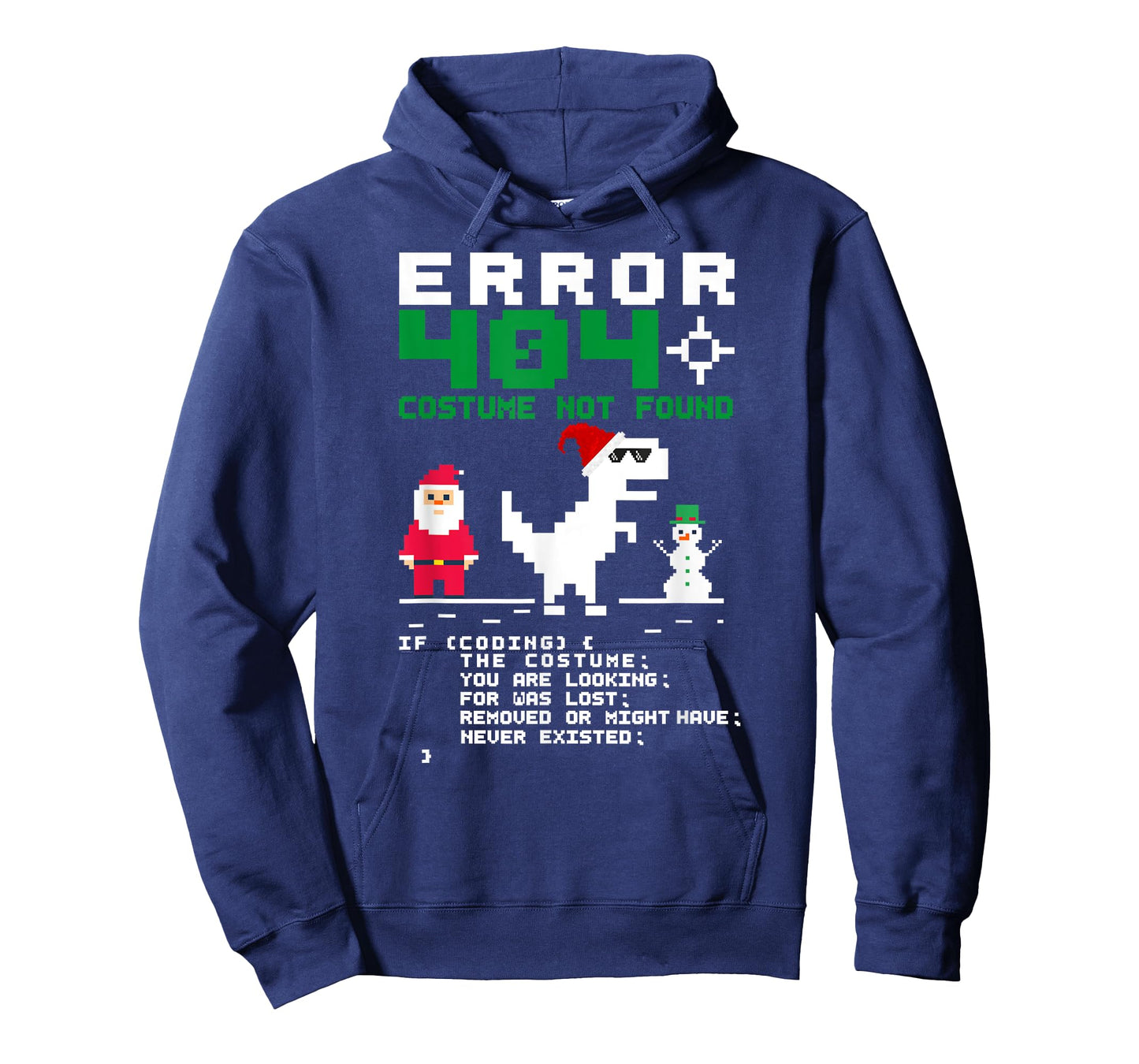 Christmas Error 404 Costume Not Found Coding Programmer Geek T-Shirt