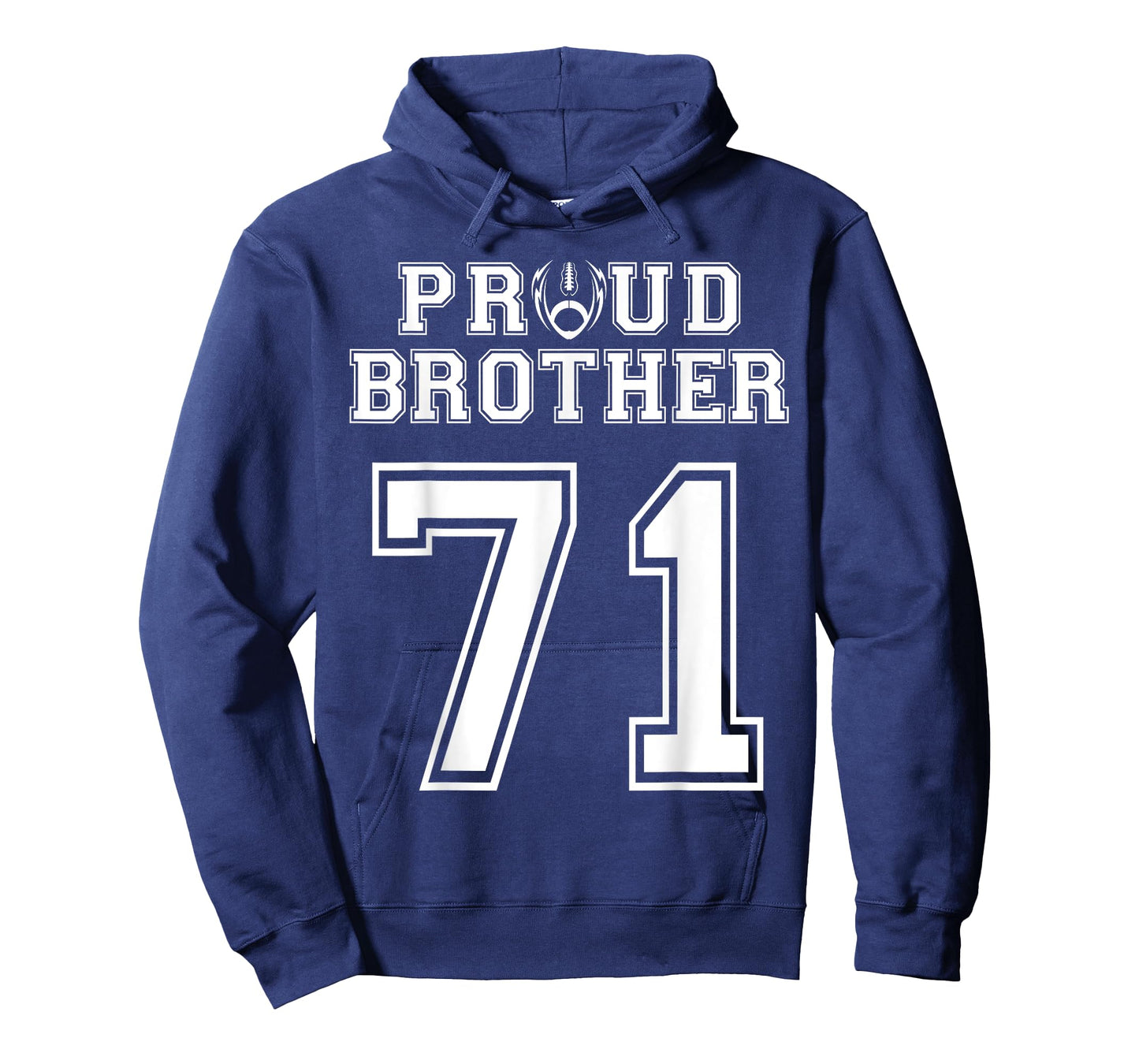 Custom Proud Football Brother Number 71 Personalized For Men T-Shirt