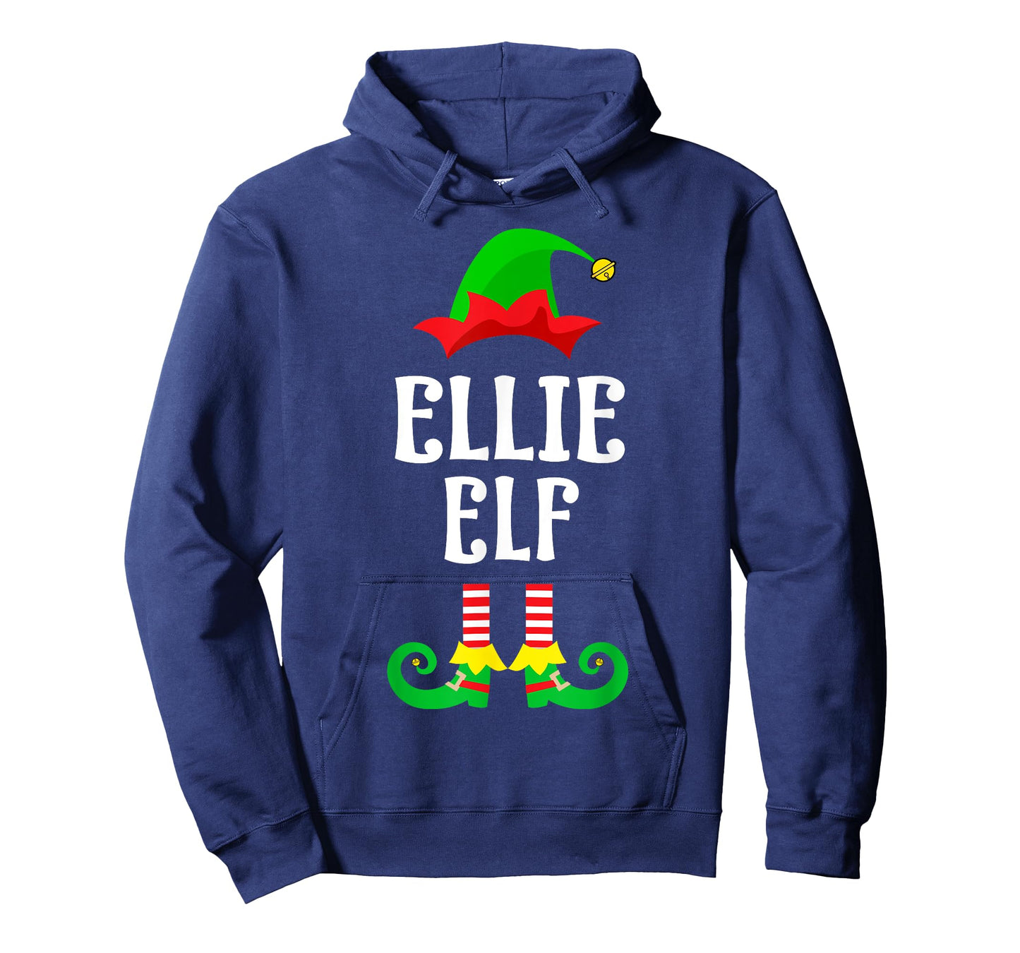 Ellie Elf Personalized Name Christmas Family Matching T-Shirt