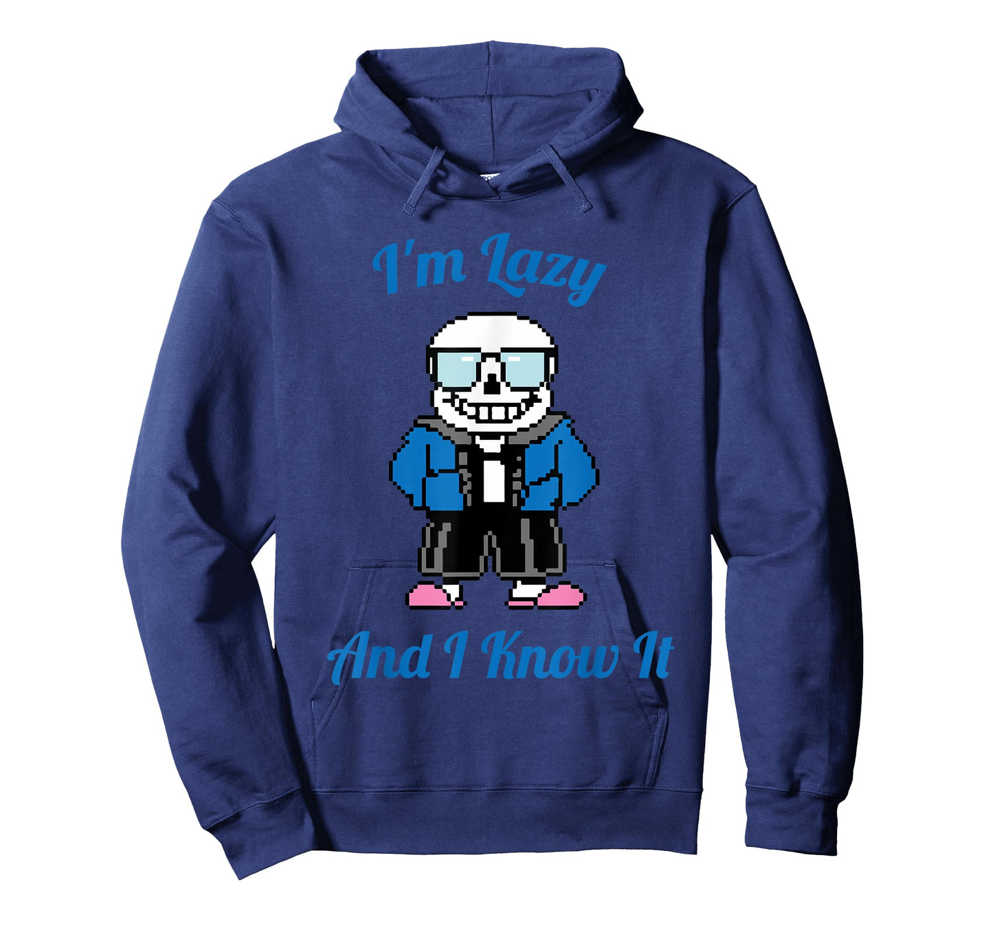 Sans Skeleton Cool Pixel Art I'm Lazy and I Know It T-Shirt
