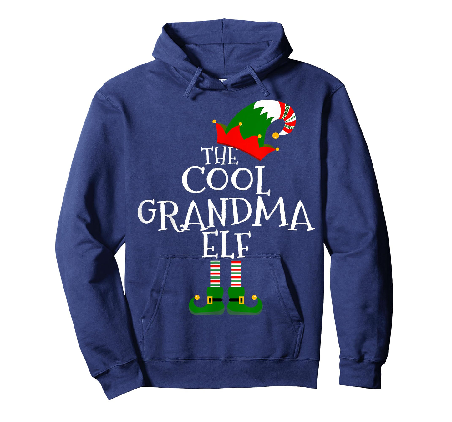 The Cool Grandma Elf Gift Matching Family Group Christmas T-Shirt