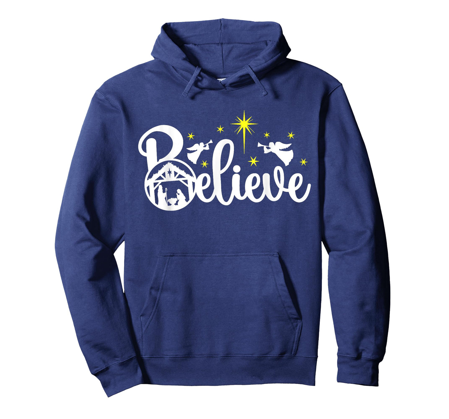 Christian Christmas Believe Jesus Nativity Scene XMAS Faith T-Shirt