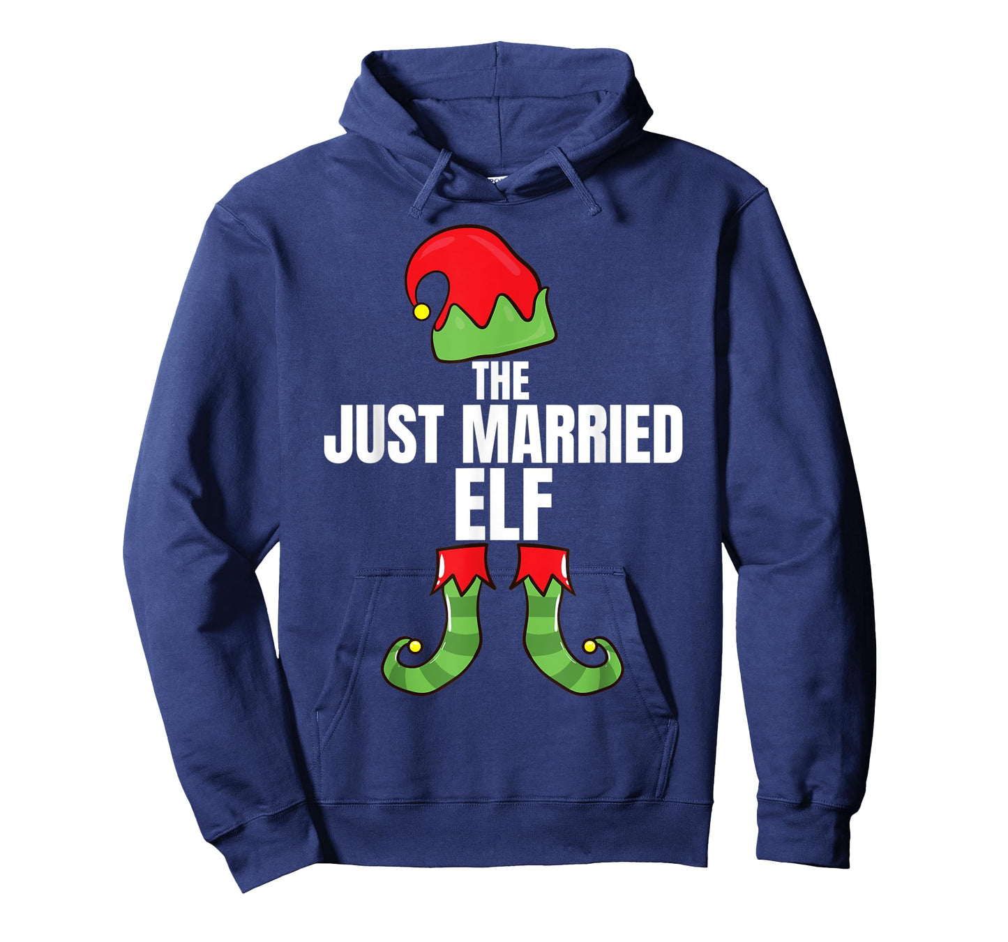 The Just Married Elf Matching Family Christmas Group Pajama T-Shirt
