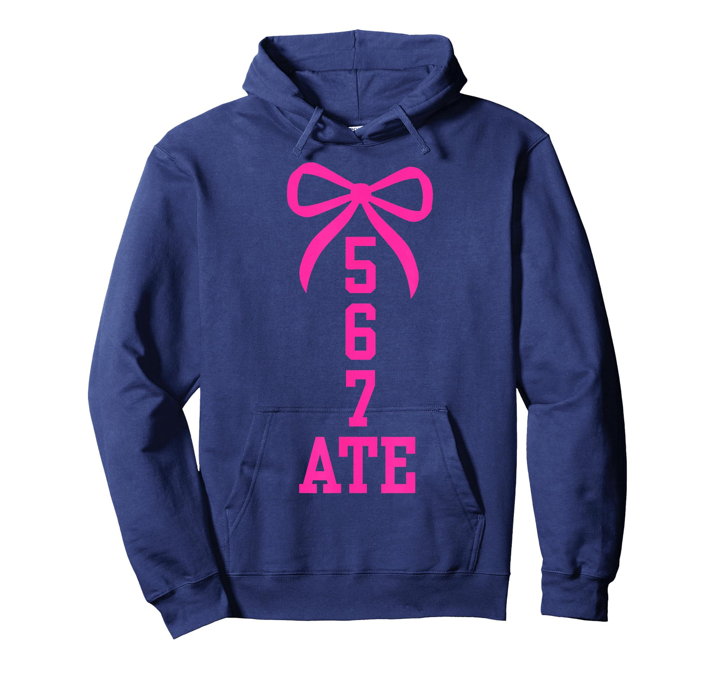 Five Six Seven Ate Cheer Dance Coquette Bow Pink Cheerleader T-Shirt