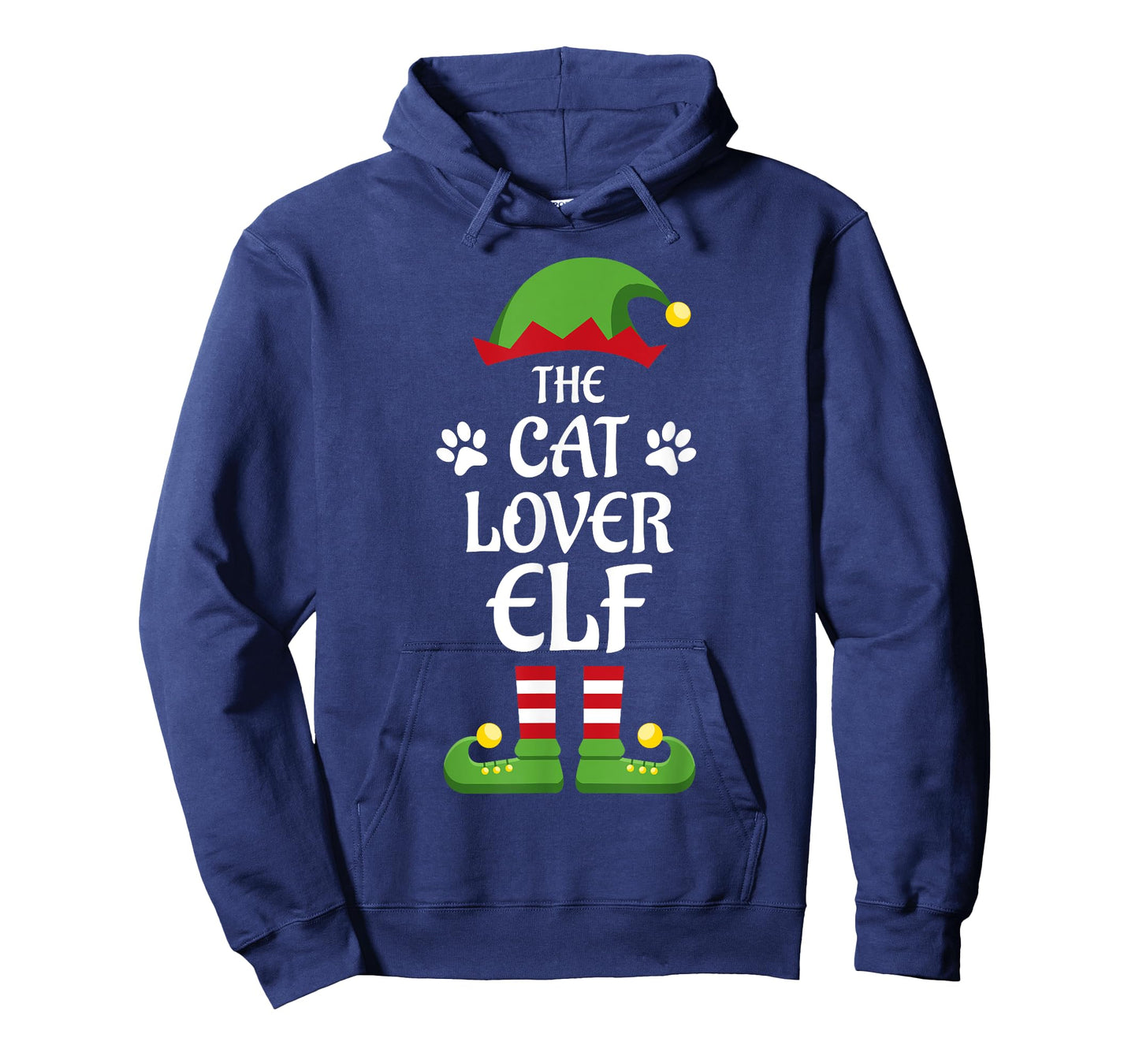 Cat Lover Elf Family Matching Group Christmas T-Shirt