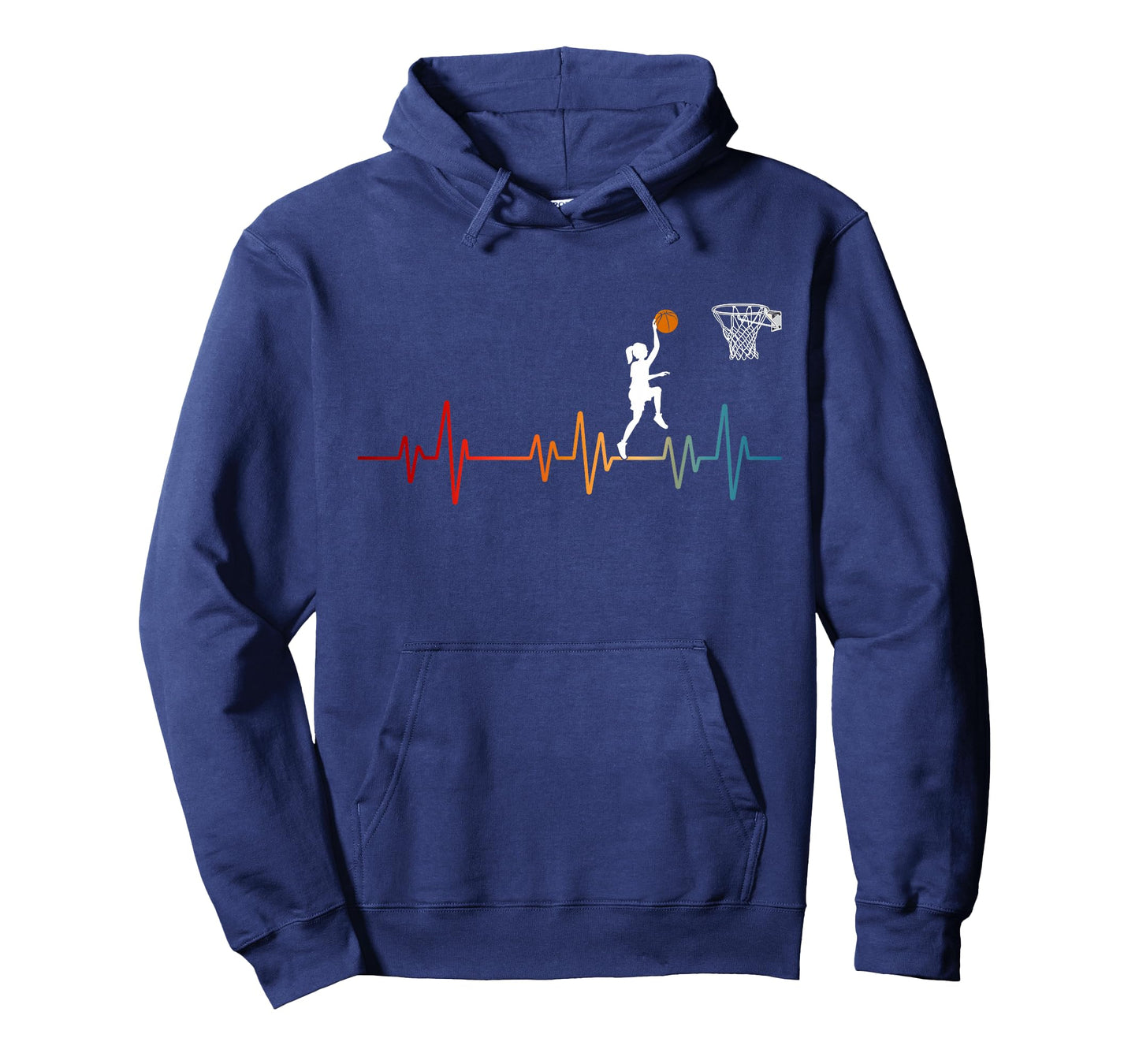 Basketball Heartbeat for Women and Girls T-Shirt