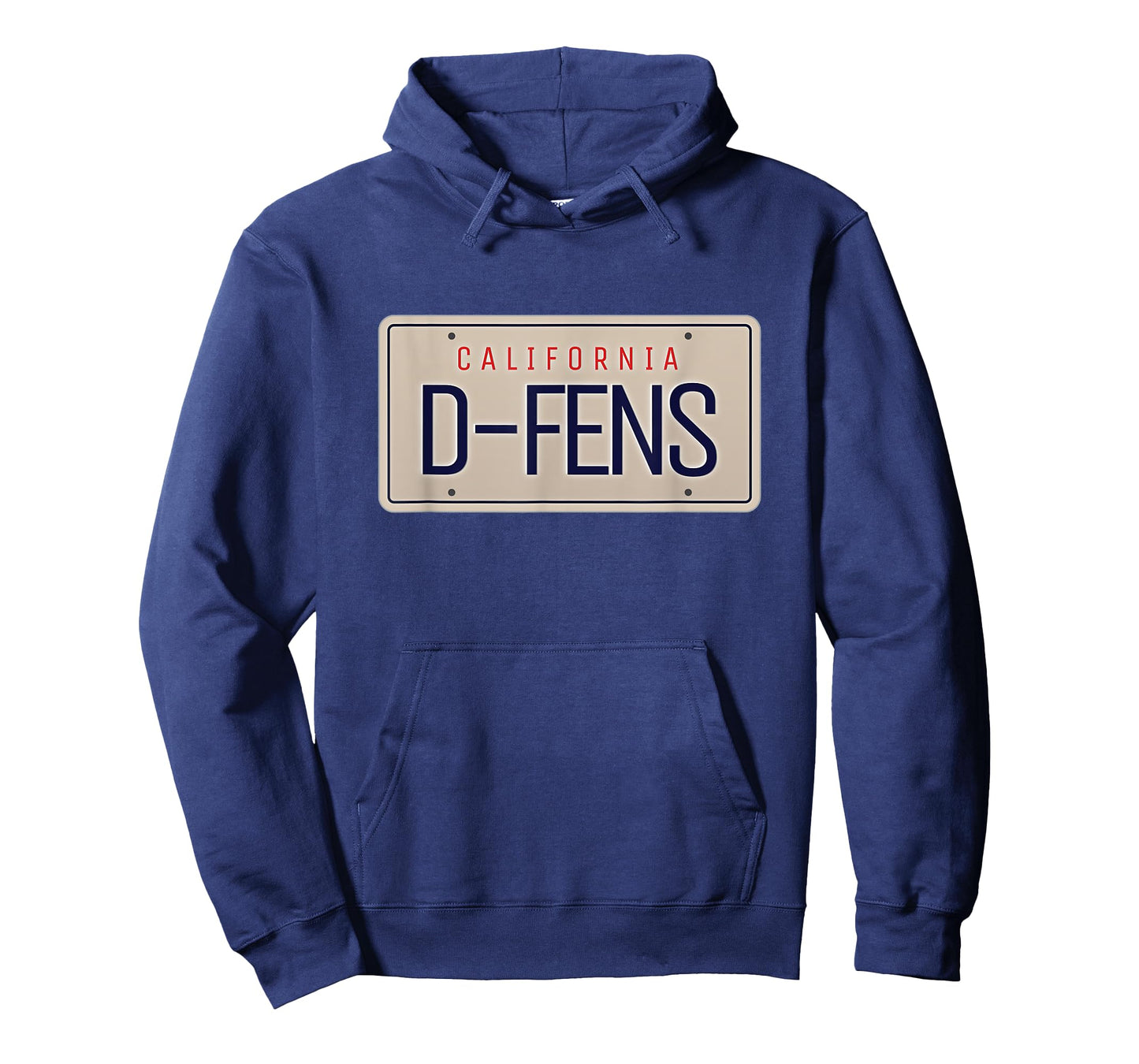California License Plate D-FENS Pop Culture Fan T-Shirt