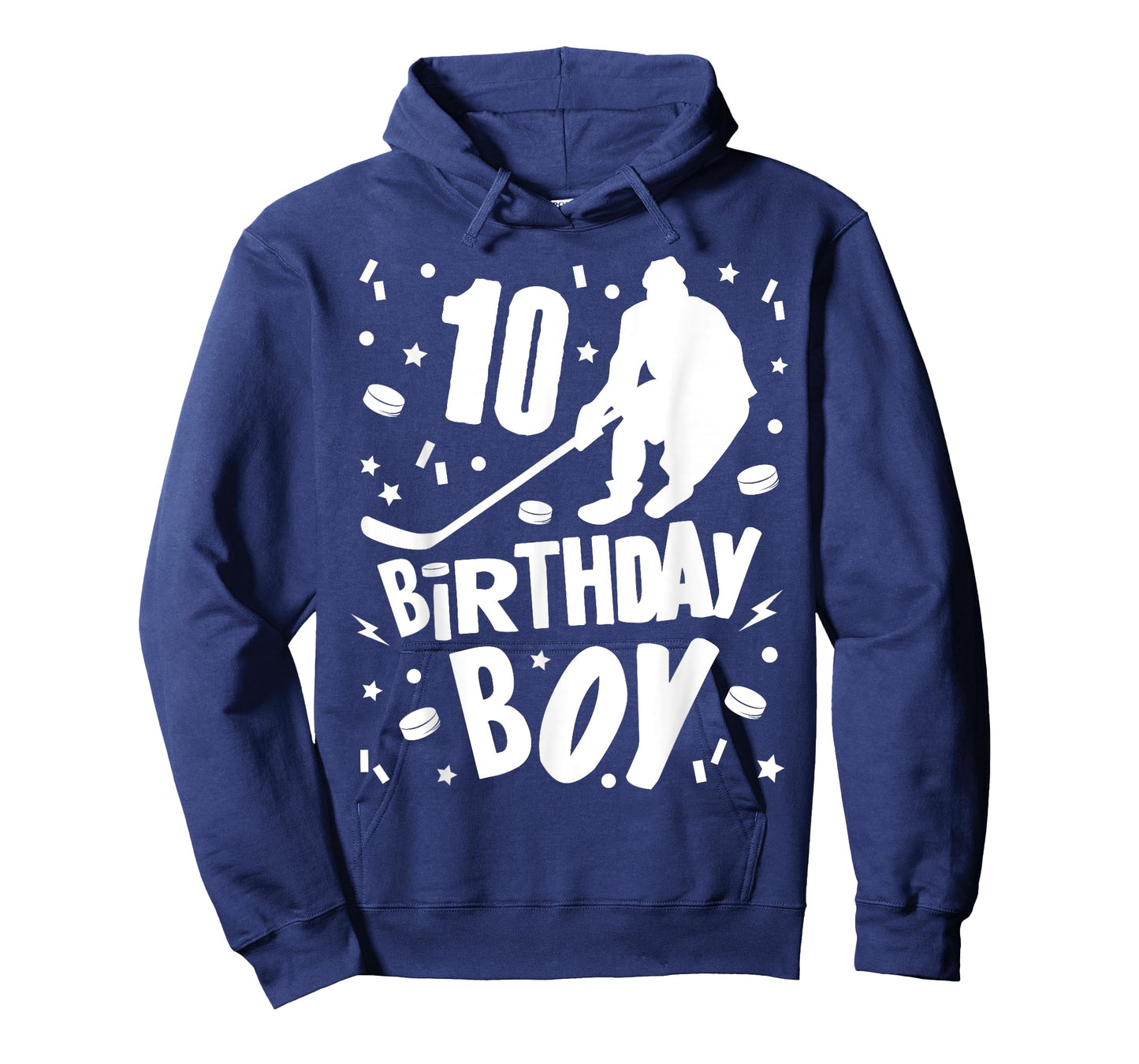 10th Birthday Boy Ice Hockey Kids 10 Years Old Party Gift T-Shirt