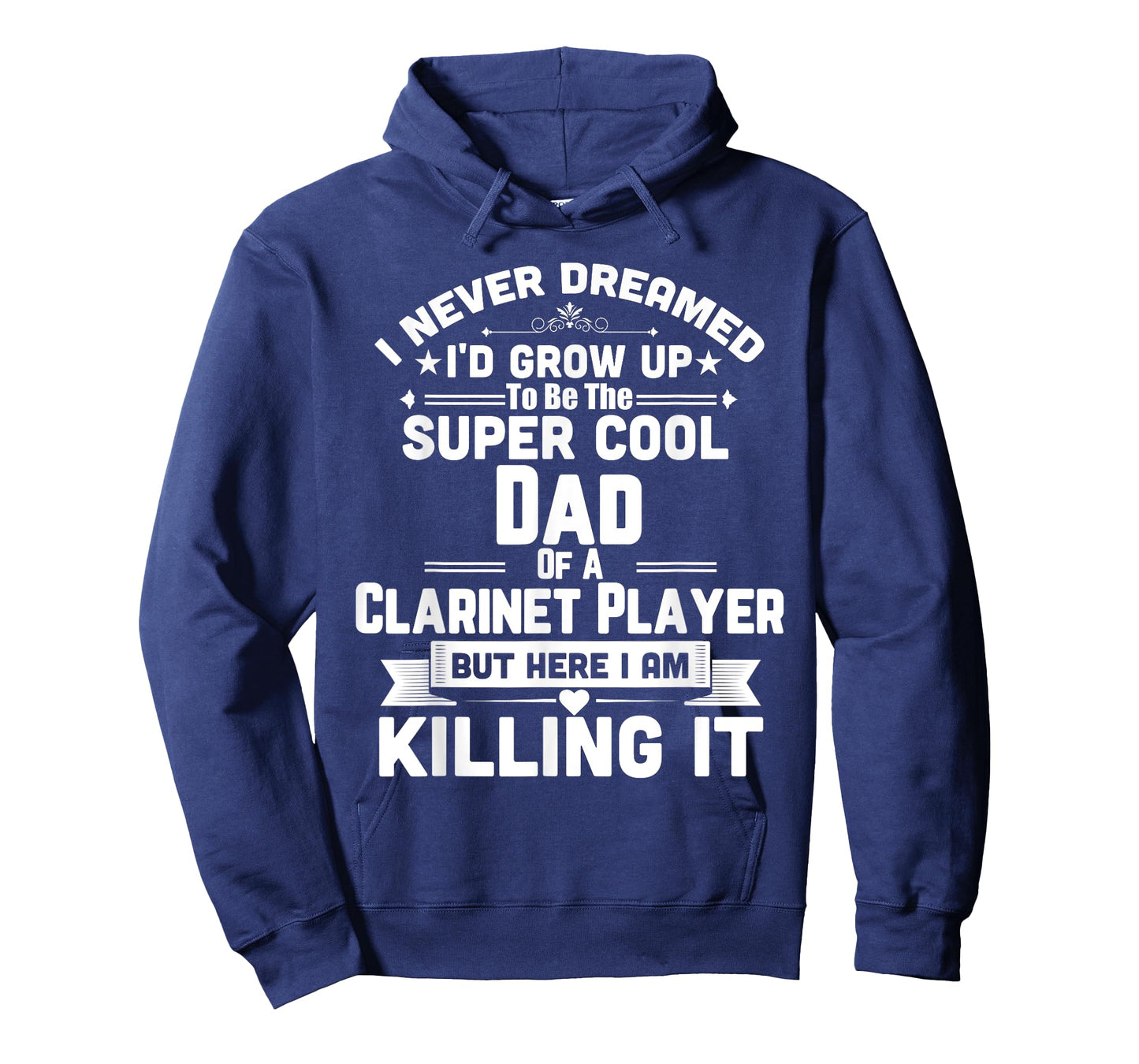 Super Cool Dad Of A Clarinet Player Marching Band T-Shirt