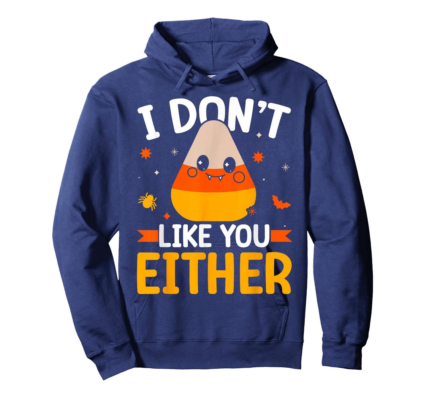 I Don't Like You Either Candy Corn Halloween Costume Retro T-Shirt