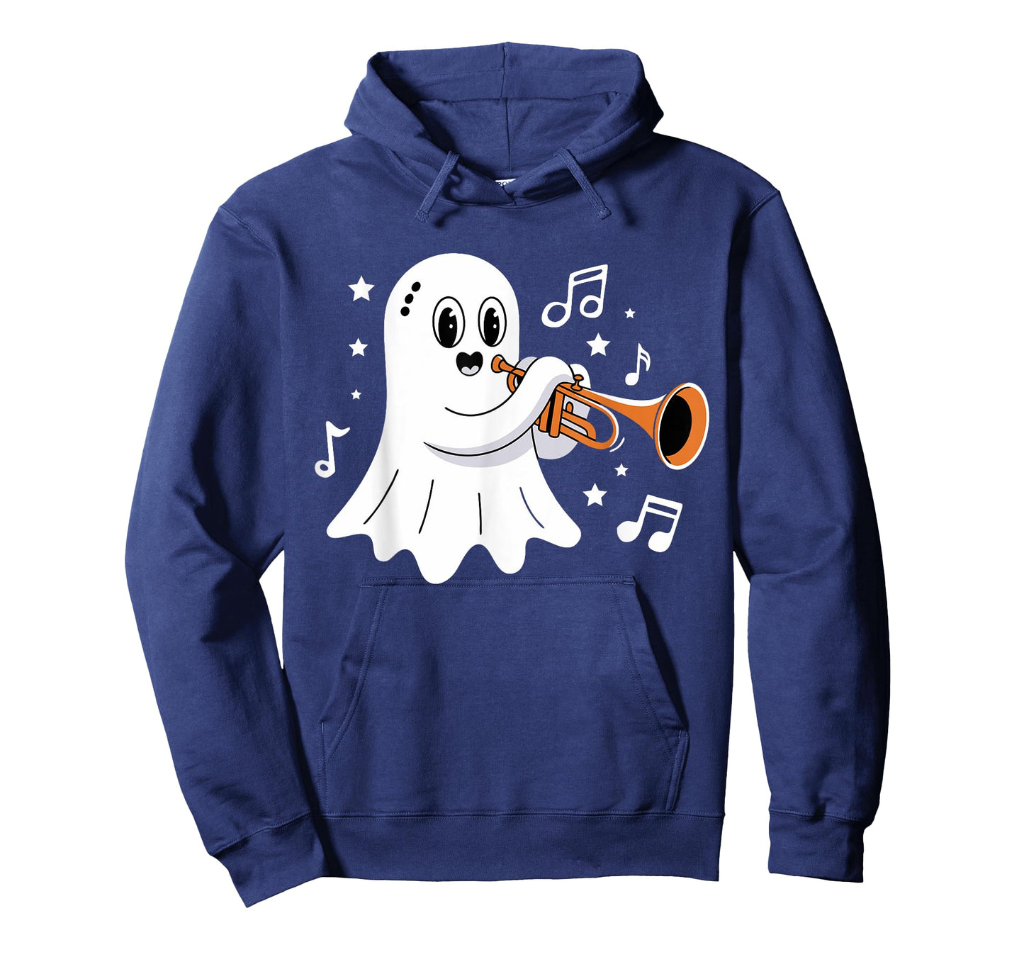 Halloween Ghost Music Teacher Playing Instruments T-Shirt