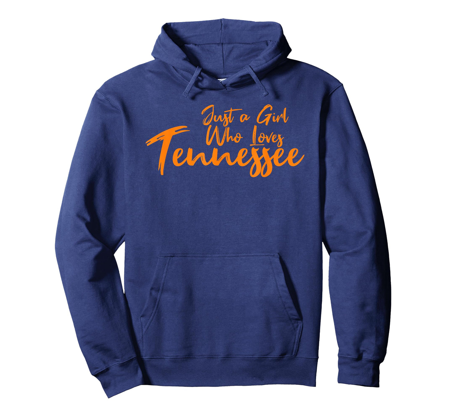 Just A Girl Who Loves Tennessee, Women's Cute TN Orange T-Shirt