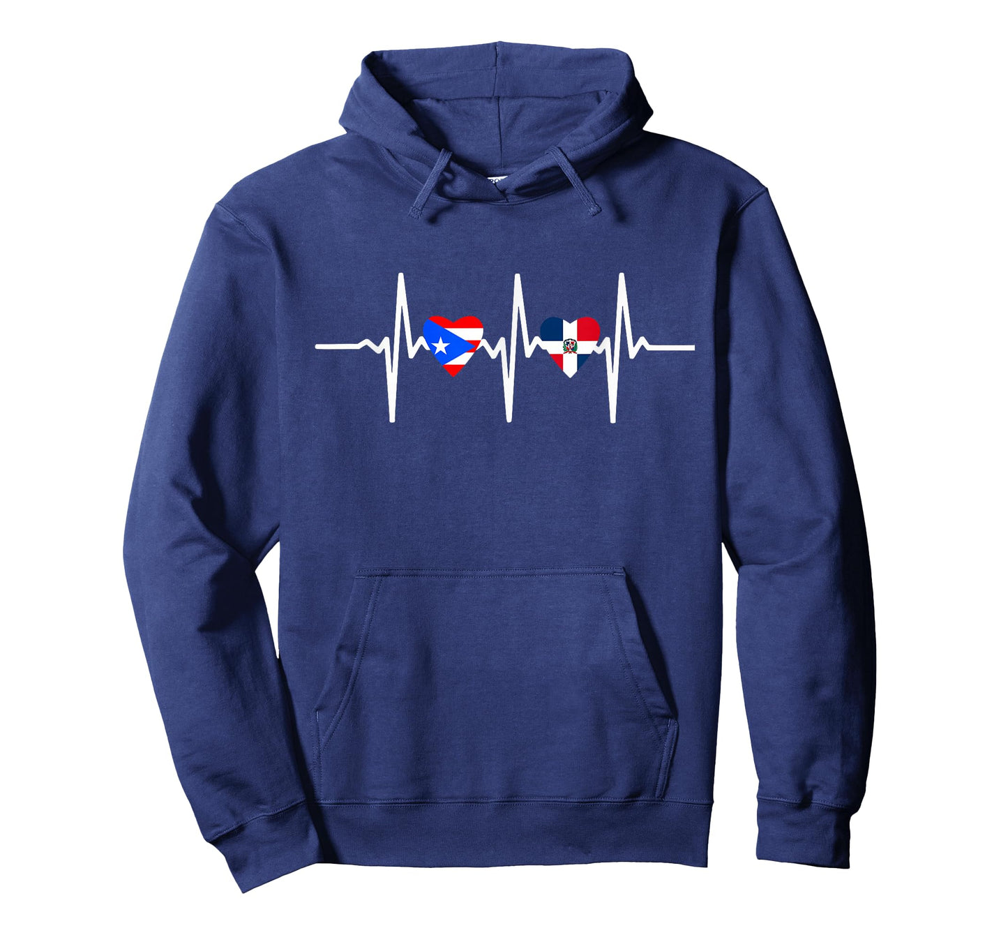 Half Dominican and Puerto Rican Rico Flag DominiRican Heart T-Shirt
