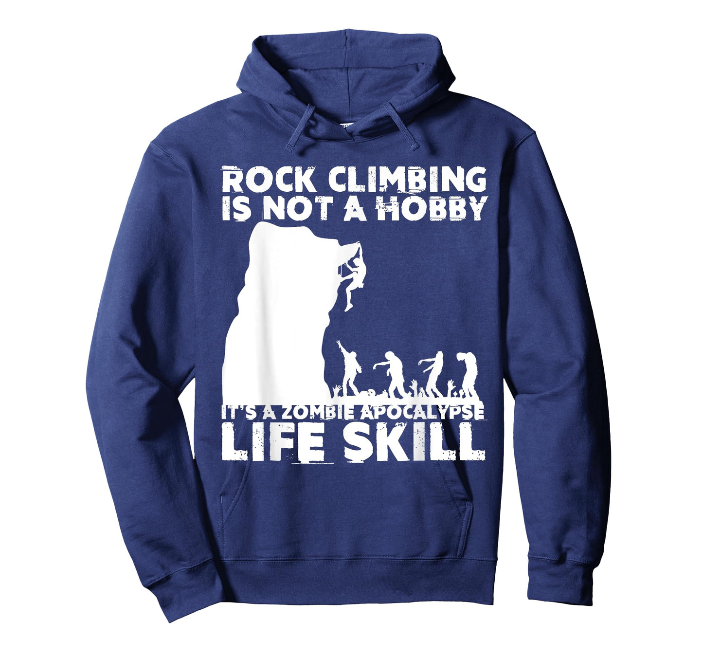 Funny Rock Climber Gift For Men Women Cool Zombie Climbing T-Shirt