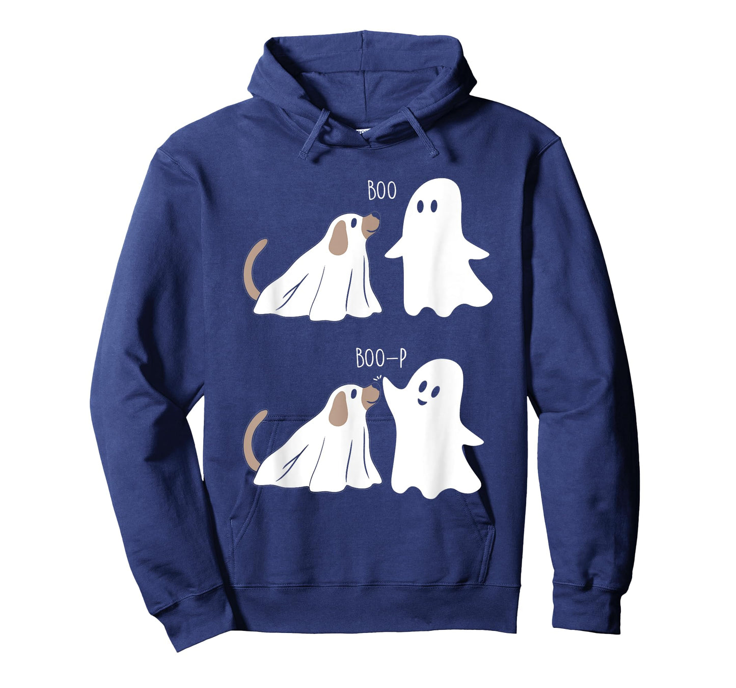 Boo Boop Dog And Ghost Funny Halloween Spooky Dog T-Shirt for Men Women Kids