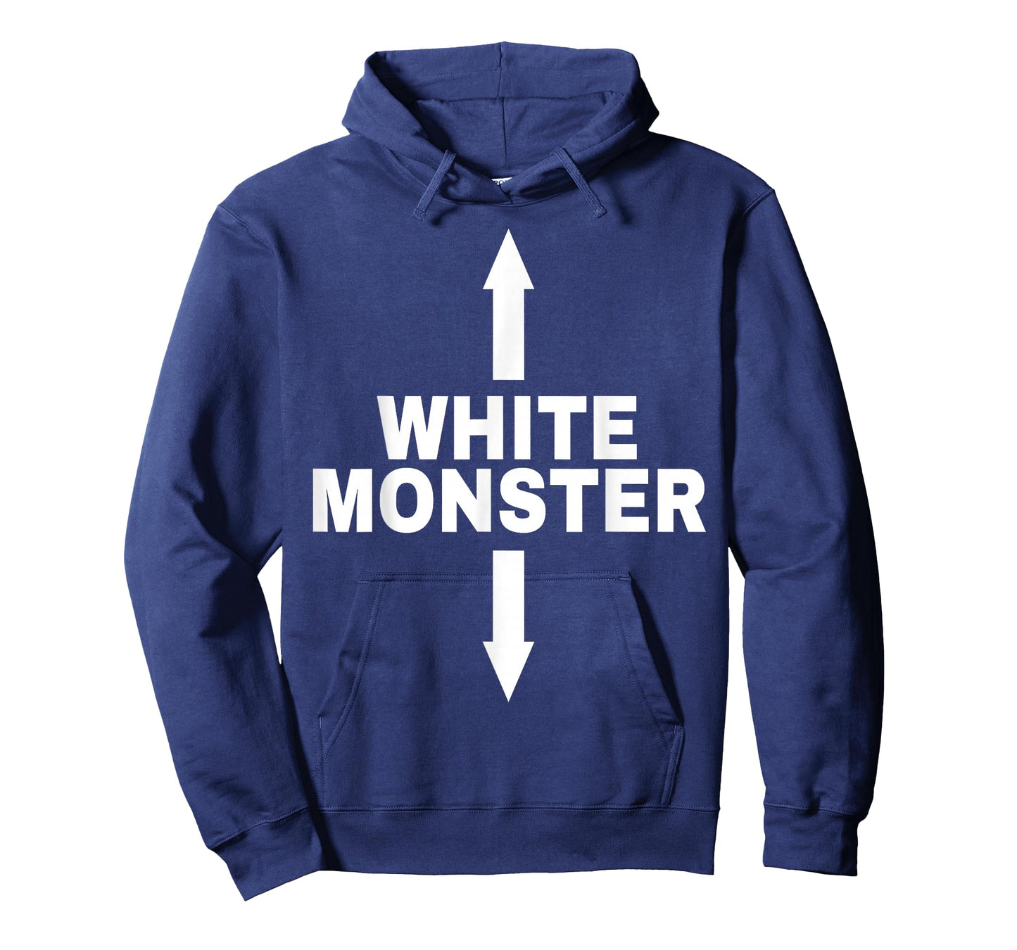 White Monster with Up and Down Arrows T-Shirt