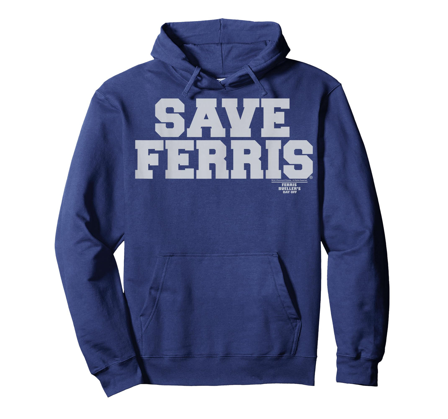 Ferris Bueller's Day Off Save Ferris Gray Typography Graphic T-Shirt