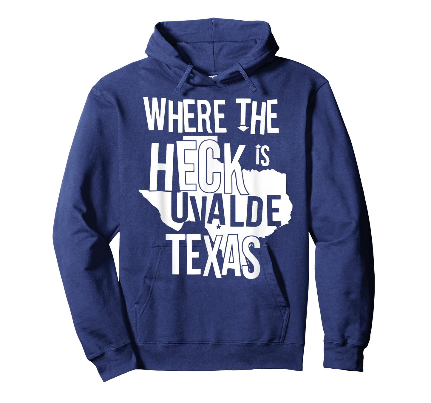 Where The Heck Is Uvalde Texas Funny Uvalde Texas Map T-Shirt
