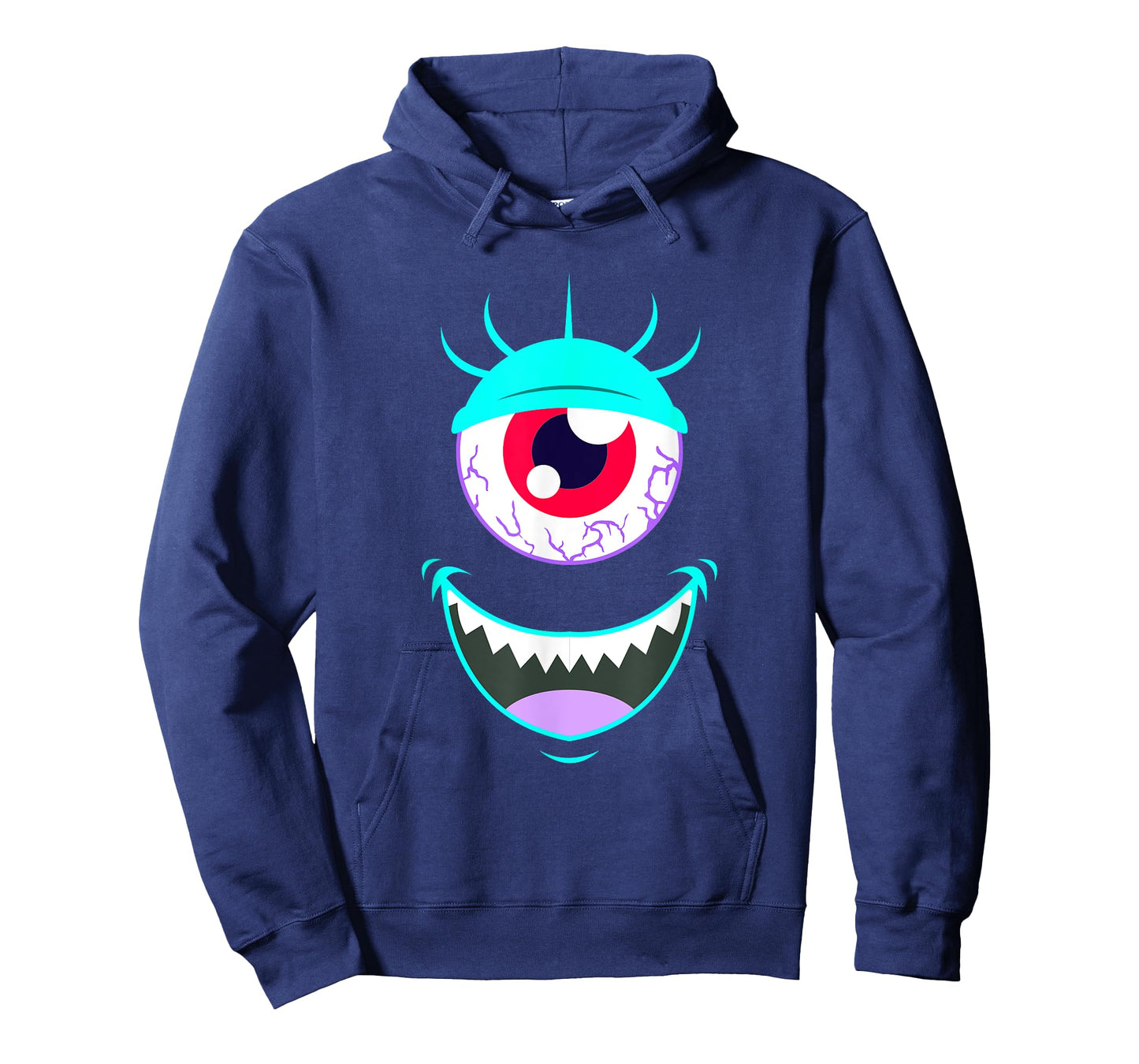 Funny Scary Monster Eyeball Face Halloween T-Shirt