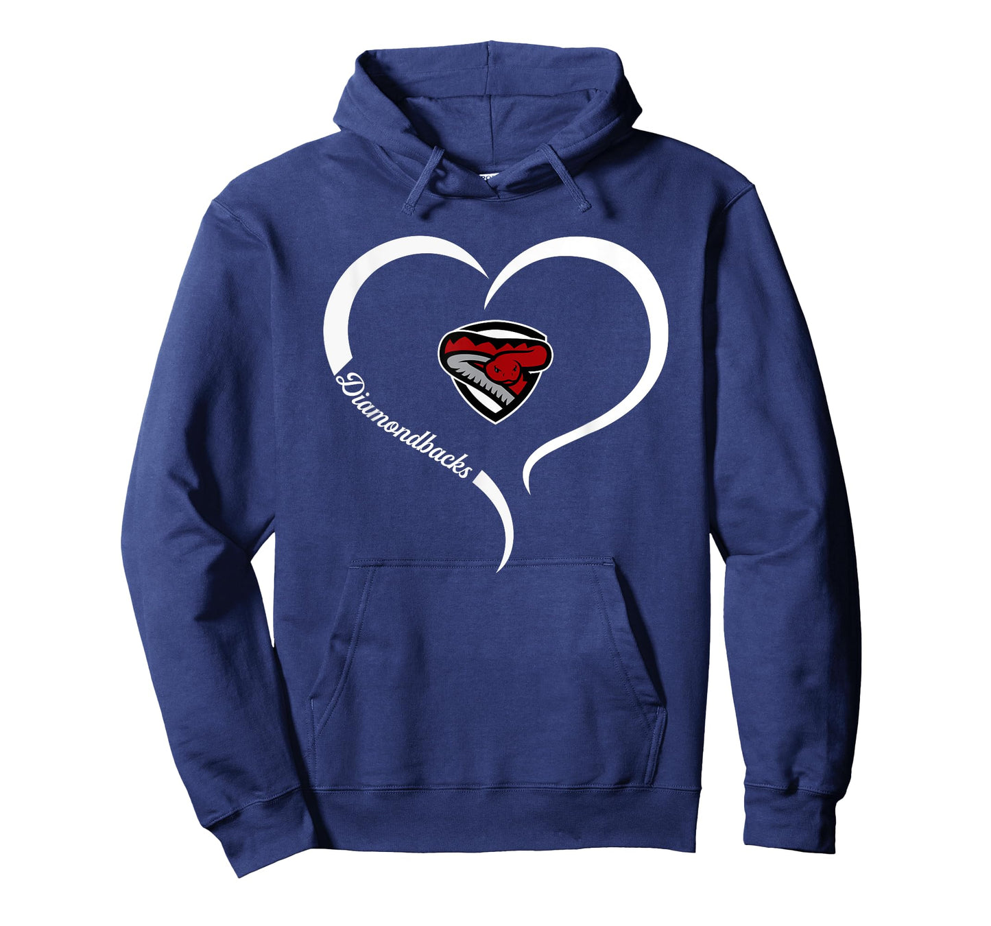 Desert Oasis Diamondbacks Logo Half Heart Slogan HS T-Shirt