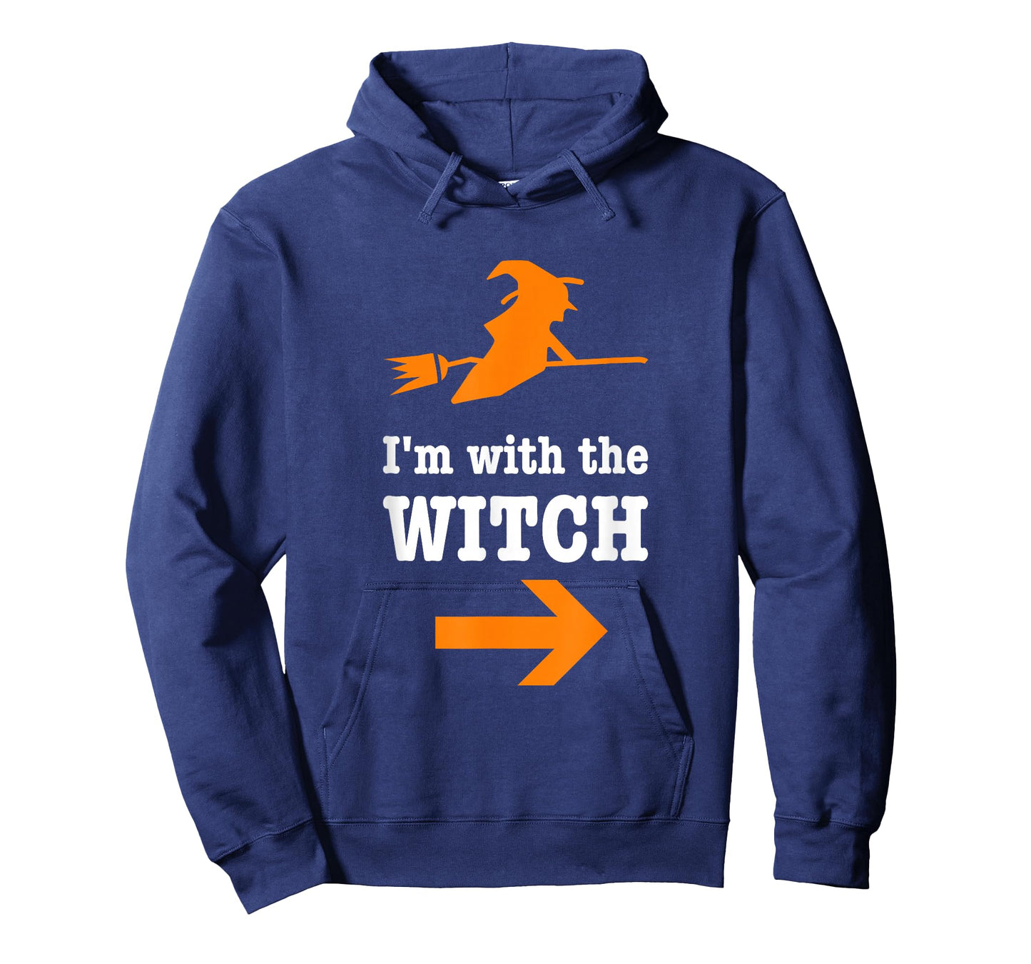 I'm With The Witch Funny Hilarious Couples Halloween Costume T-Shirt