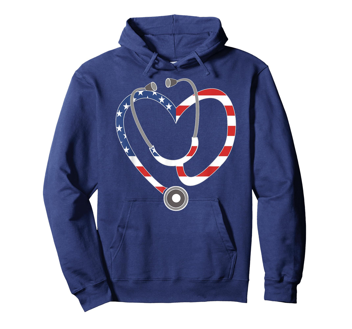 Patriot Stethoscope Flag Nurse Tee Shirt RN CNA