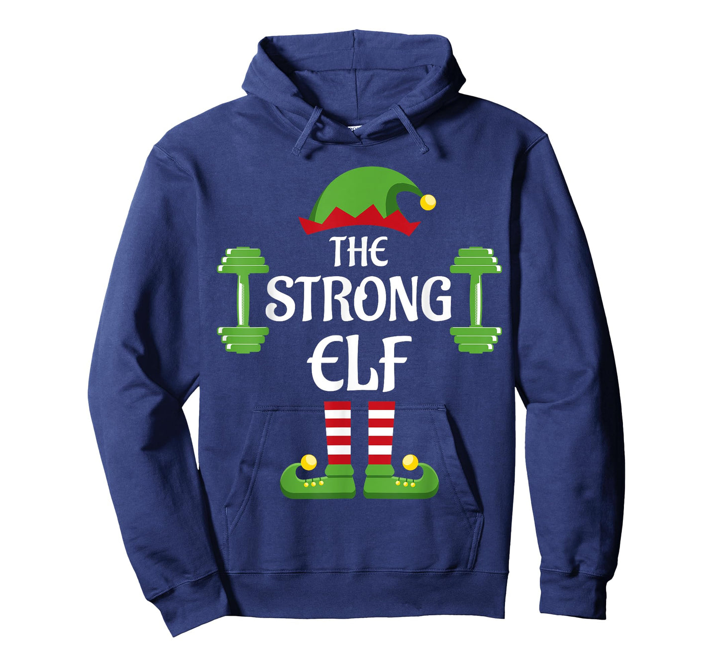 Strong Elf Family Matching Group Christmas Fitness T-Shirt