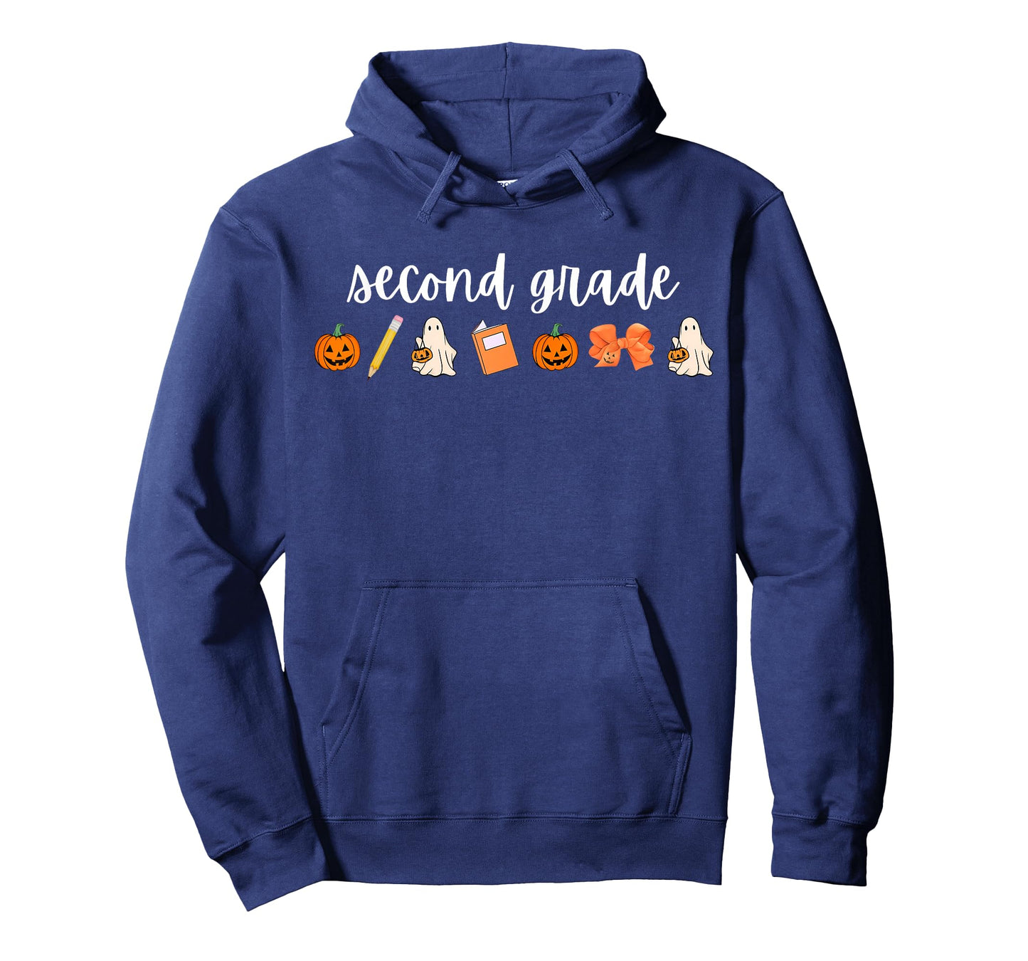 Second Grade Pumpkin Fall Ghost Halloween 2nd Grade Teacher T-Shirt