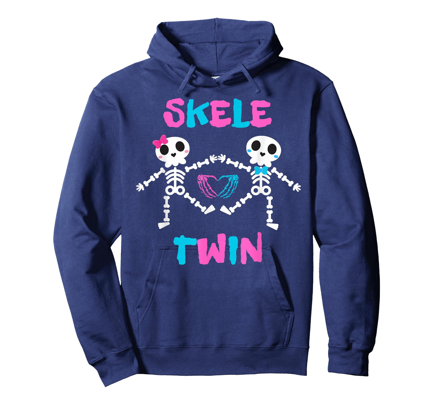 Skele Cute Twins Halloween Two Horror Skeletons Lover Family T-Shirt