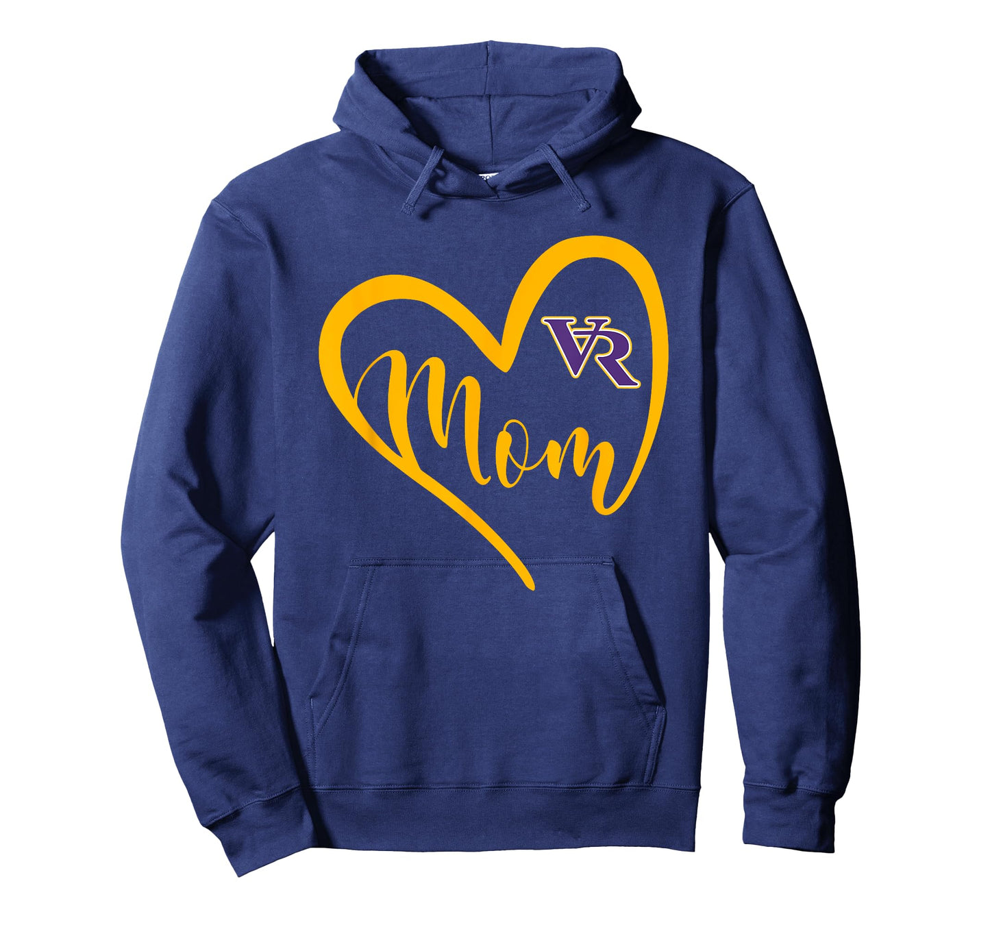 Villa Rica Wildcats Logo Heart Mom HS T-Shirt