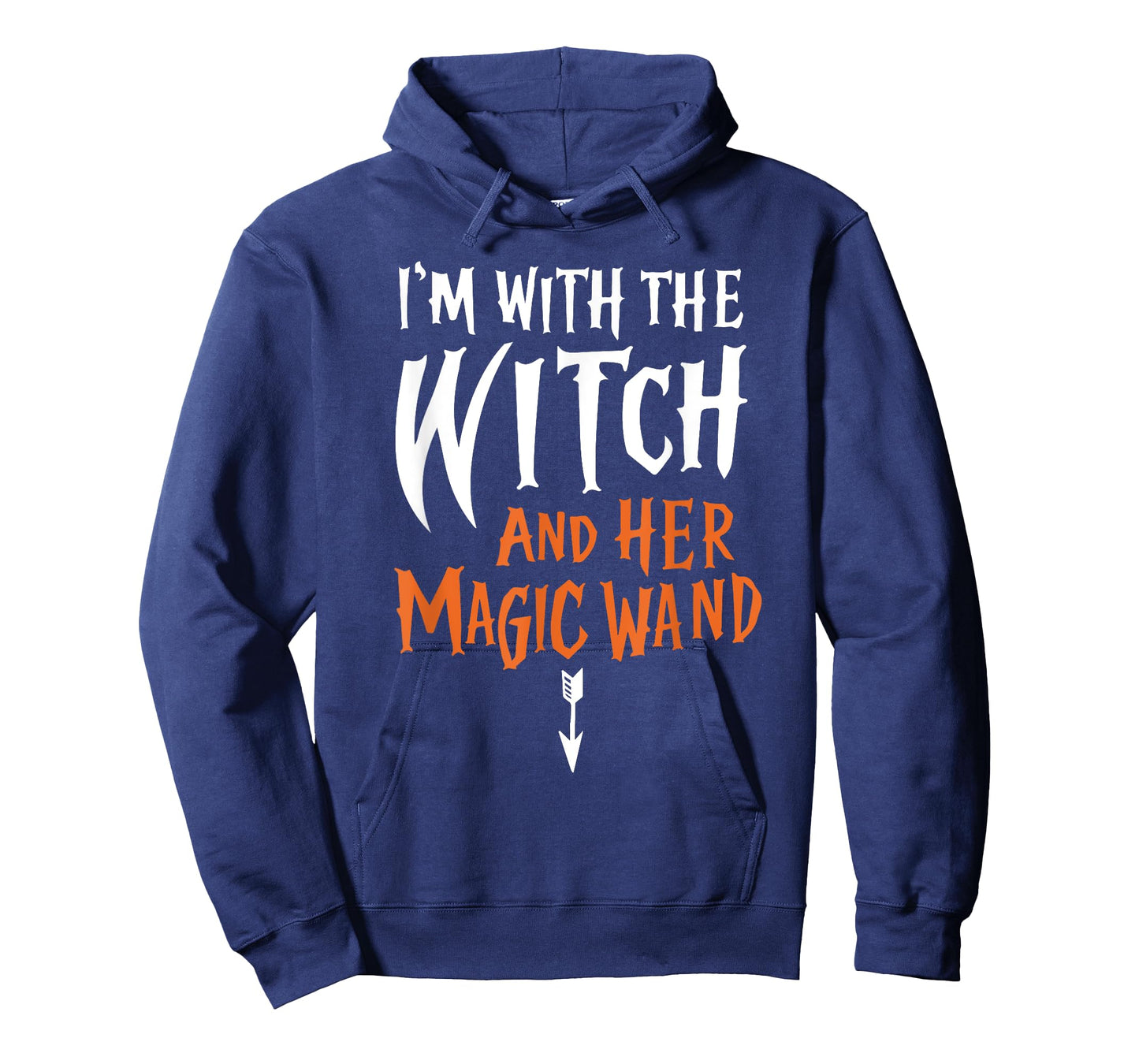 I'm With The Witch and her Magic Wand Mens Adult T-Shirt