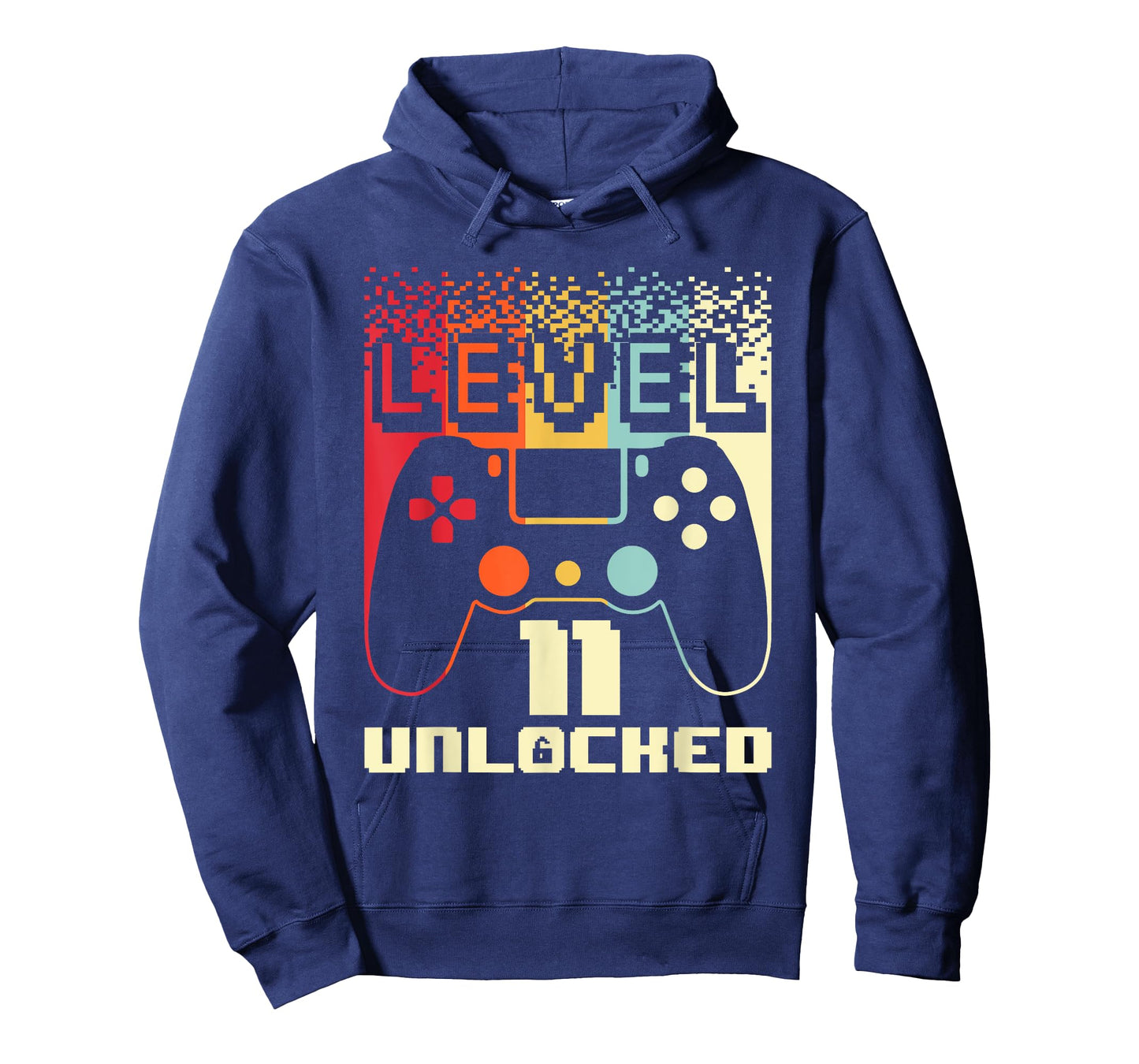 11th Birthday For Boys Level 11 Unlocked Gamer 11 Year Old T-Shirt