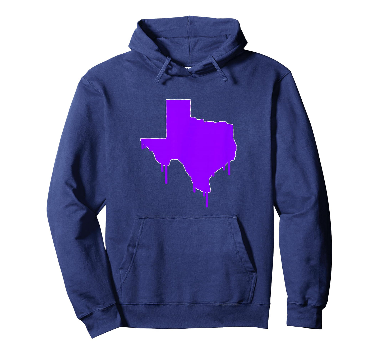 Purple Texas State Drip South Houston TX 713 Slab Lean Screw T-Shirt