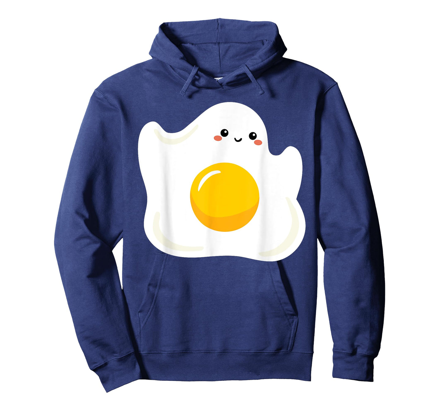 Cute Ghost Fried Egg Costume Funny Halloween Egg T-Shirt