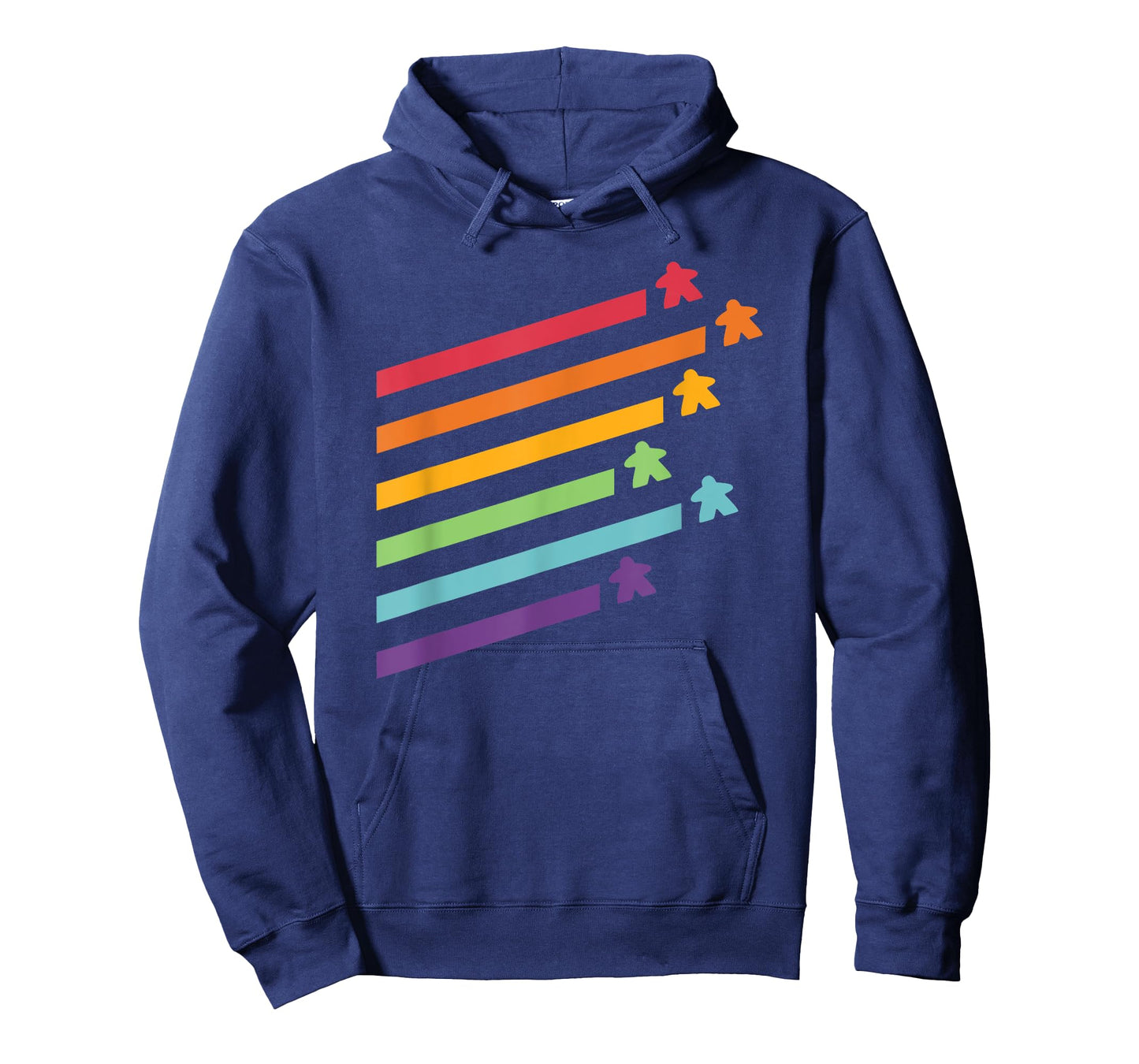 Board Game Meeple Retro Stripes T-Shirt