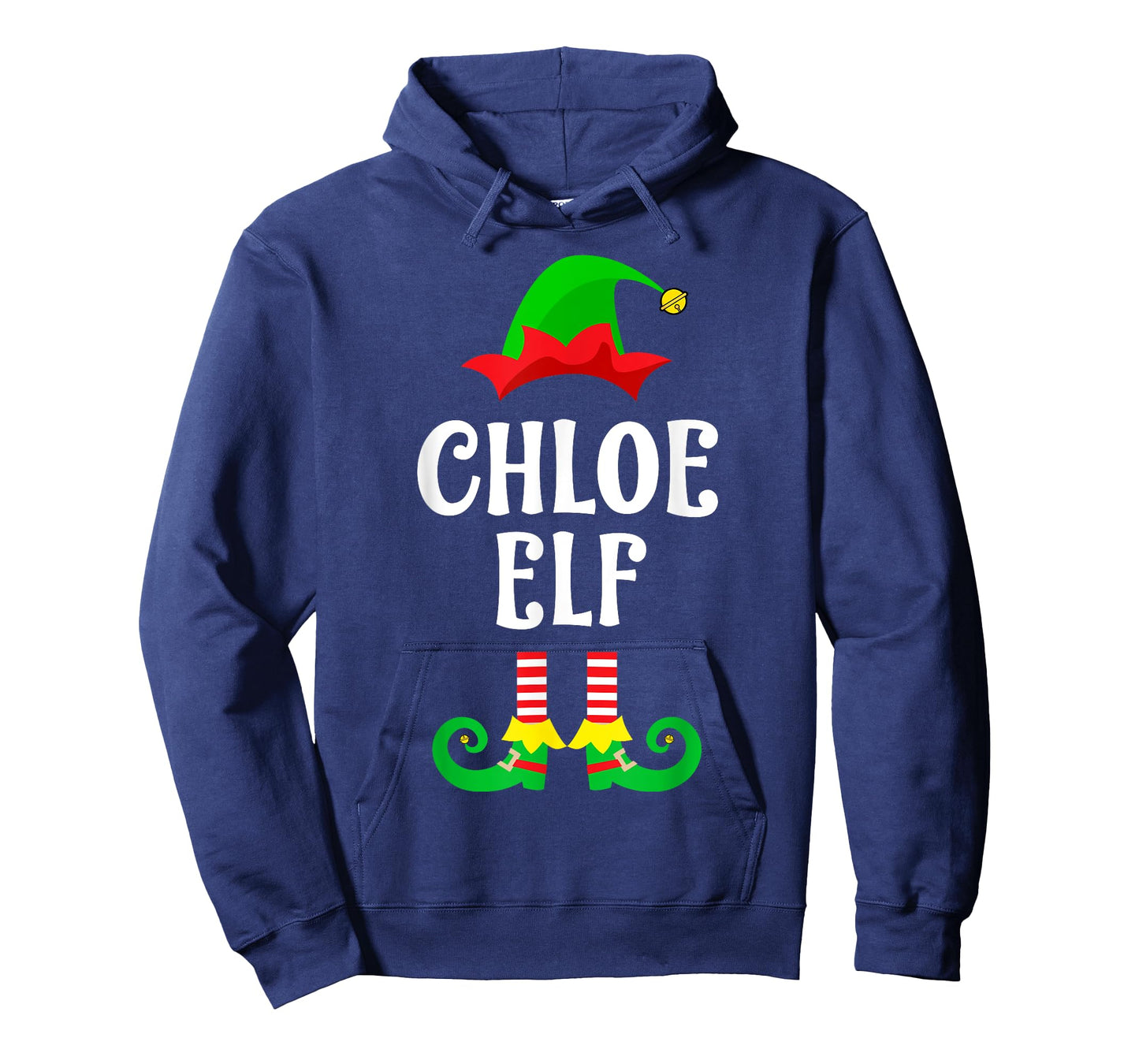 Chloe Elf Personalized Name Christmas Family Matching T-Shirt