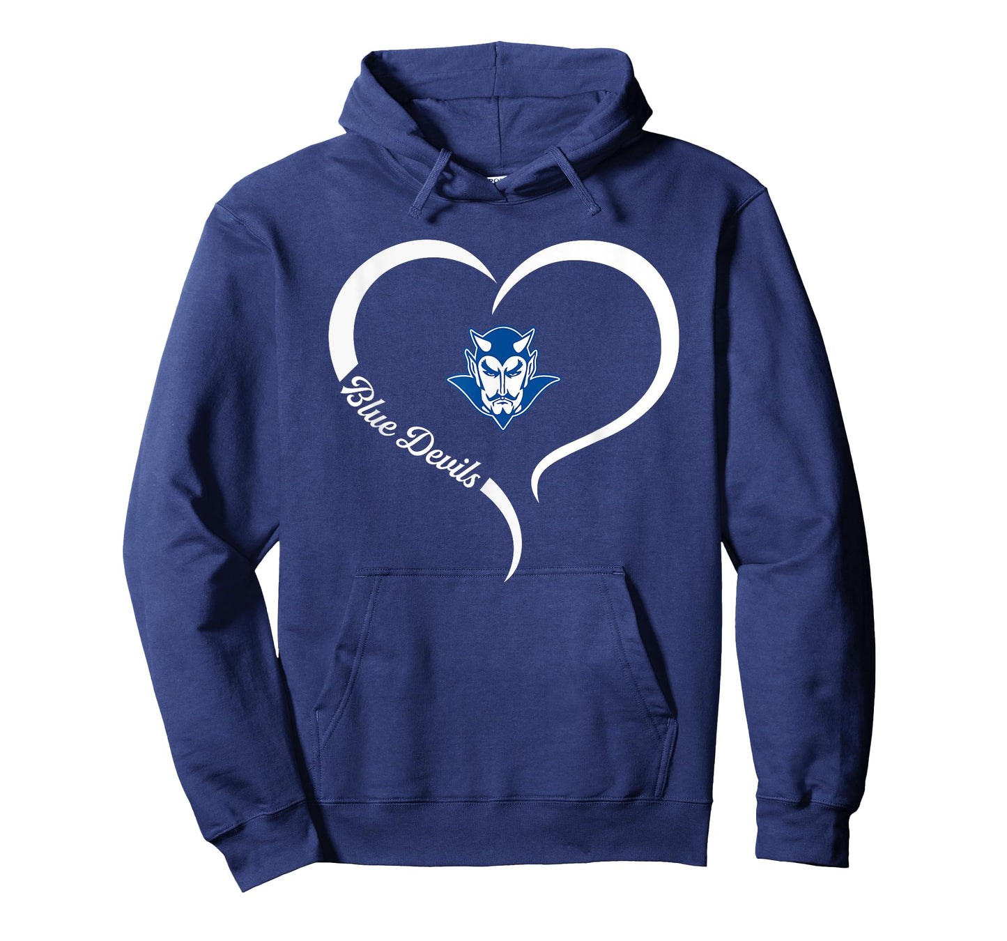 Sunnyside Blue Devils Logo Half Heart Slogan HS T-Shirt
