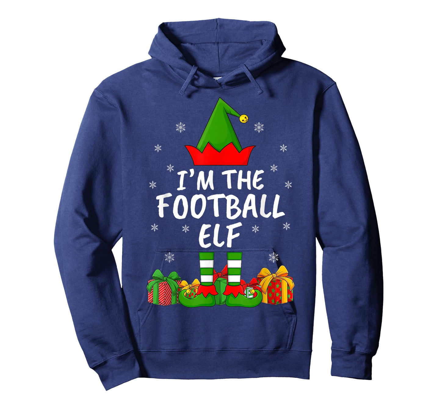 Xmas Family Matching Funny I'm The Football Elf Christmas T-Shirt