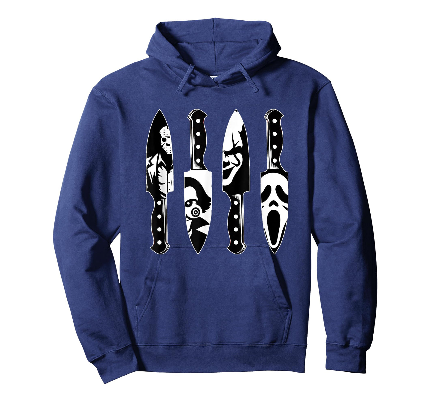 Horror Movie Characters In Knives Horror Movie Villains T-Shirt