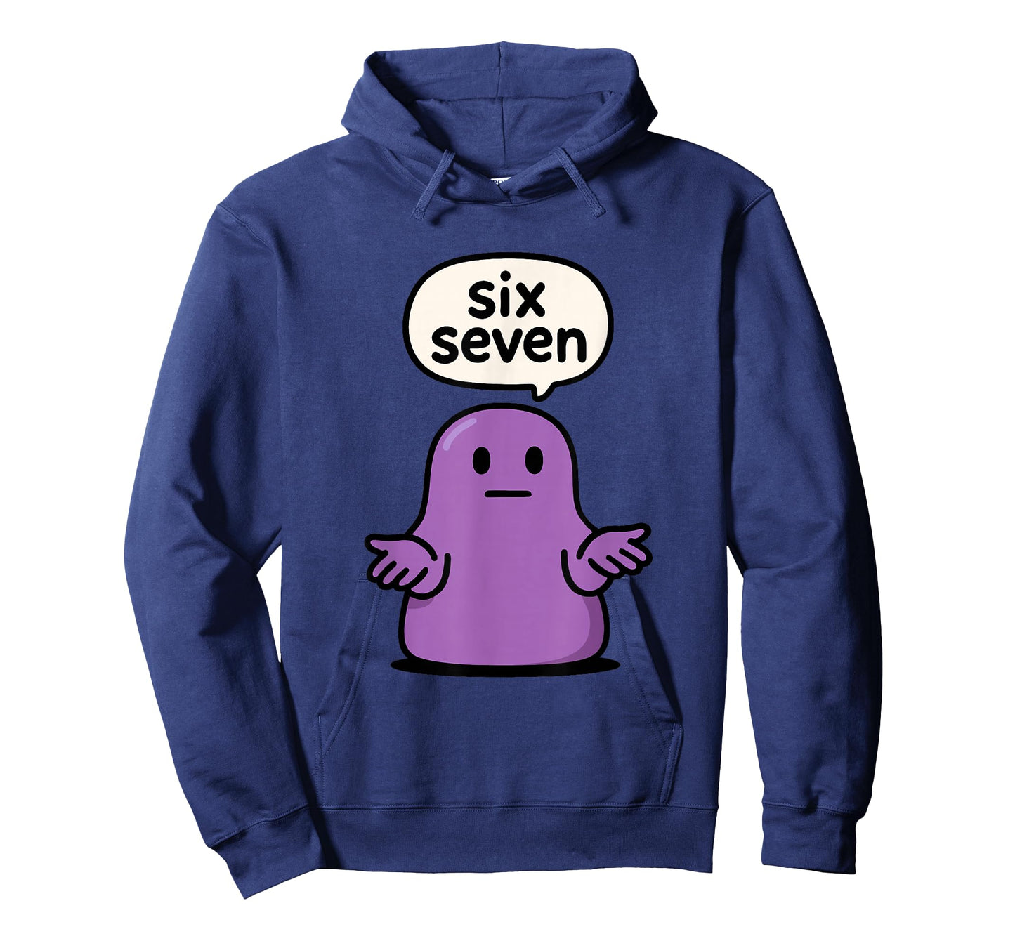 67 Six Seven 6-7 Purple Blob Slime - Funny Kid Brainrot Meme T-Shirt