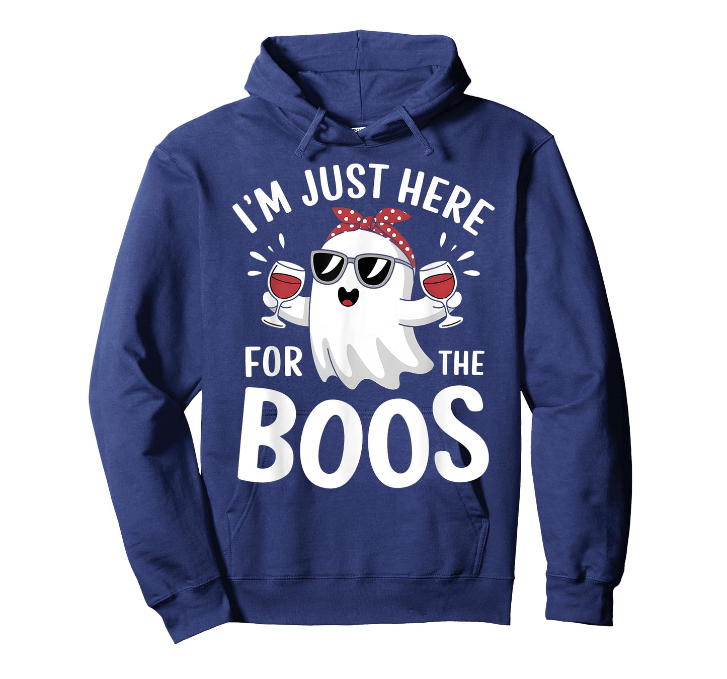 I’m Just Here for the Boos Funny Halloween Drinking Ghost T-Shirt