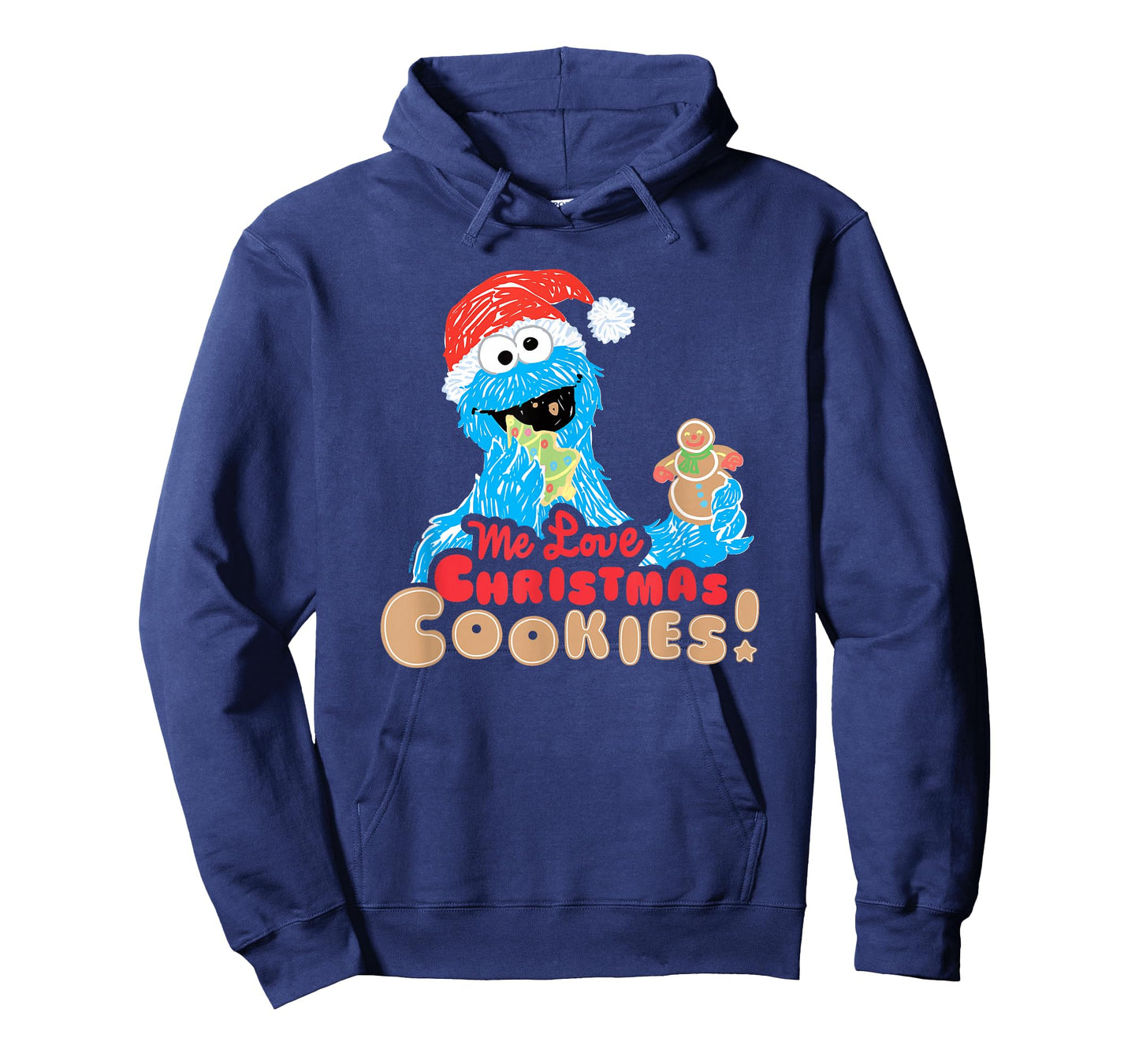 Sesame Street Cookie Monster, Me Love Christmas Cookies T-Shirt