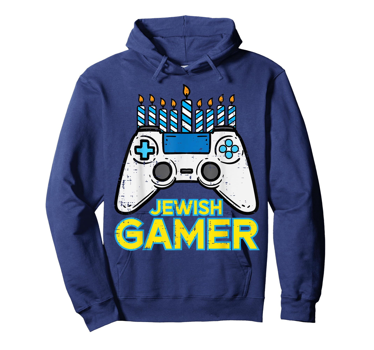 Hanukkah Jewish Gamer Chanukah Video Game Men Boys Kids Teen T-Shirt