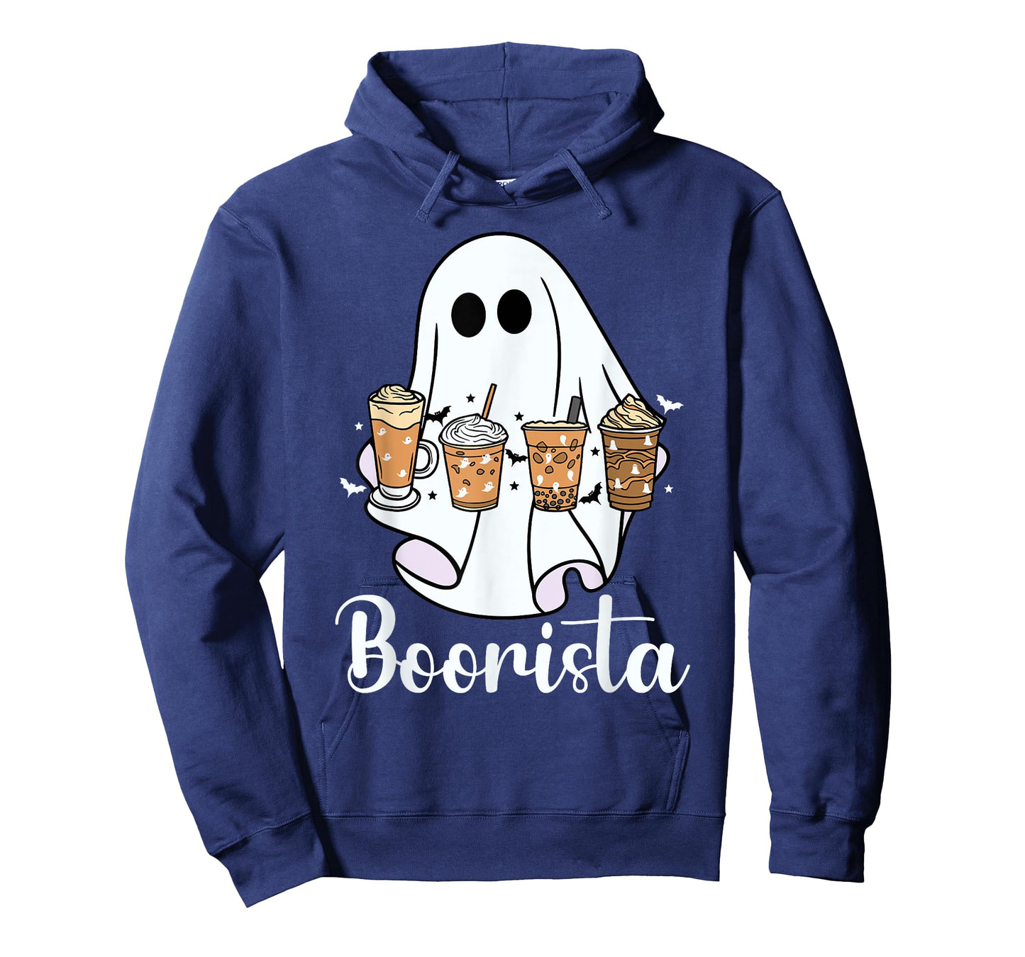 Boorista Ghost Halloween Costume Coffee Barista Ghost Funny T-Shirt