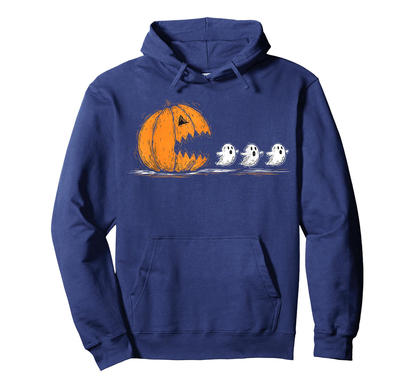 Halloween Gamer Pumpkin Eating Ghost Costume Men Boys Kids T-Shirt