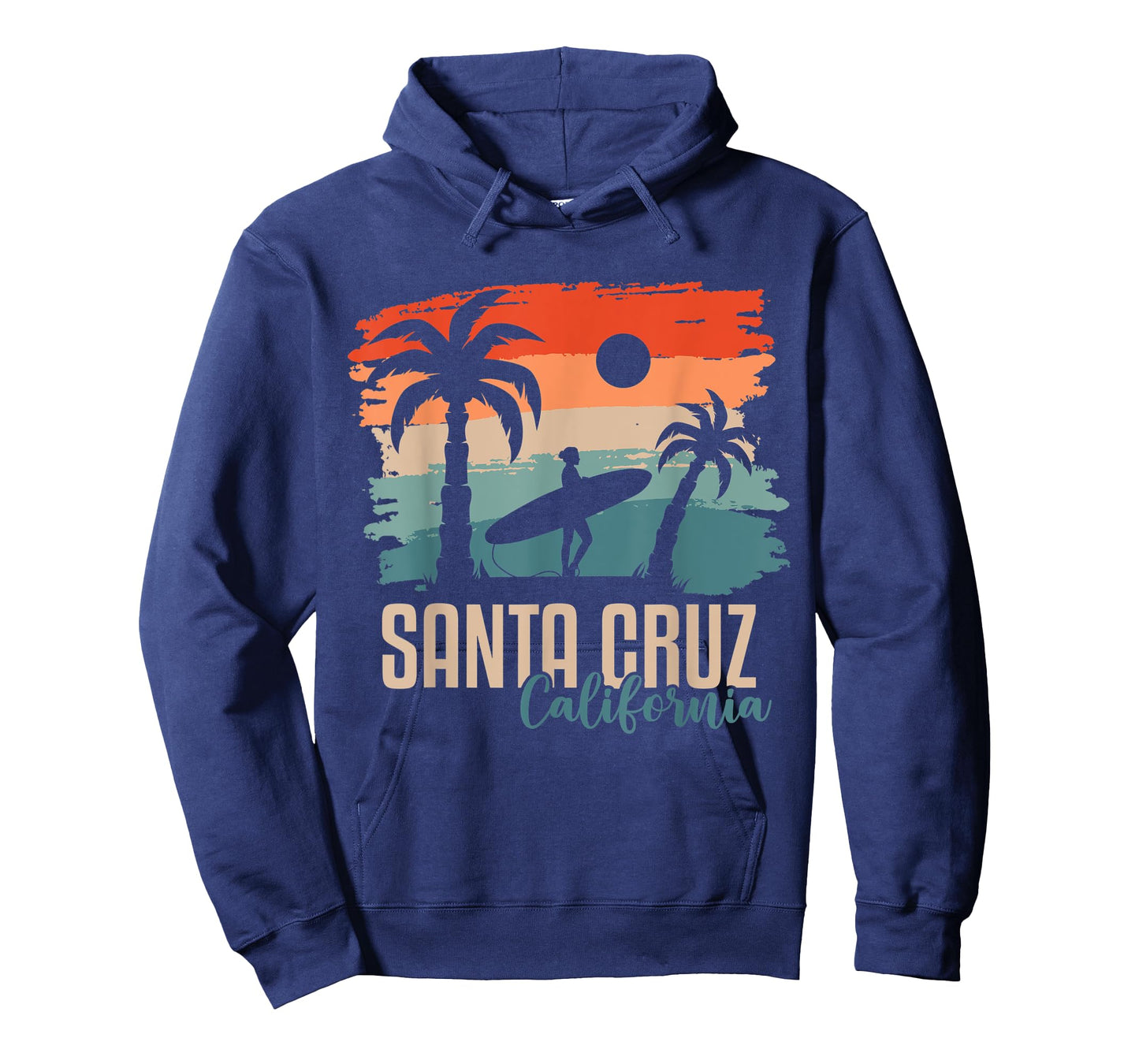 Santa Cruz California Summer Sun Palms Beach T-Shirt for Men Women Kids