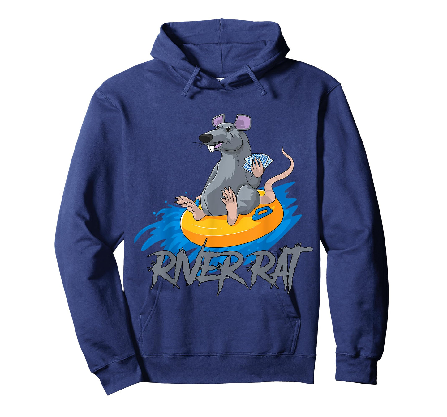 Poker Cards Texas Hold Em River Rat Casino Funny T-Shirt