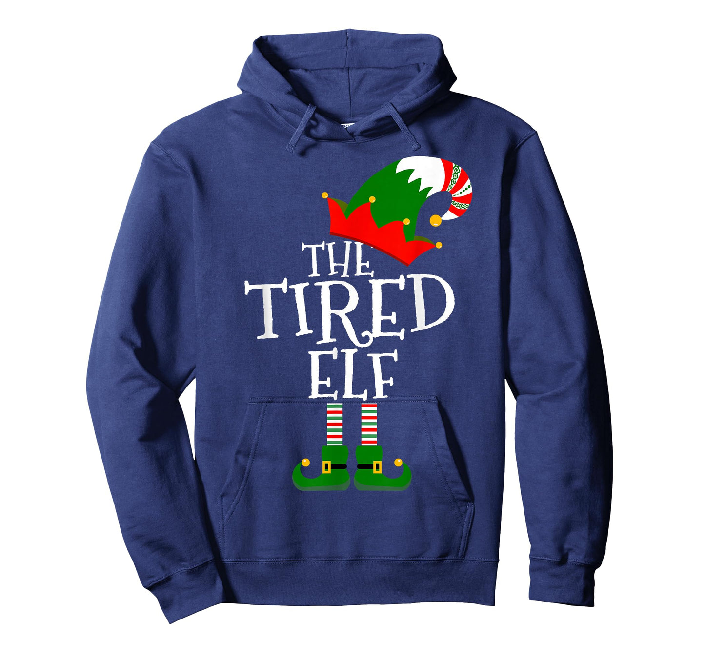 Funny The Tired Elf Matching Family Group Gift Christmas T-Shirt