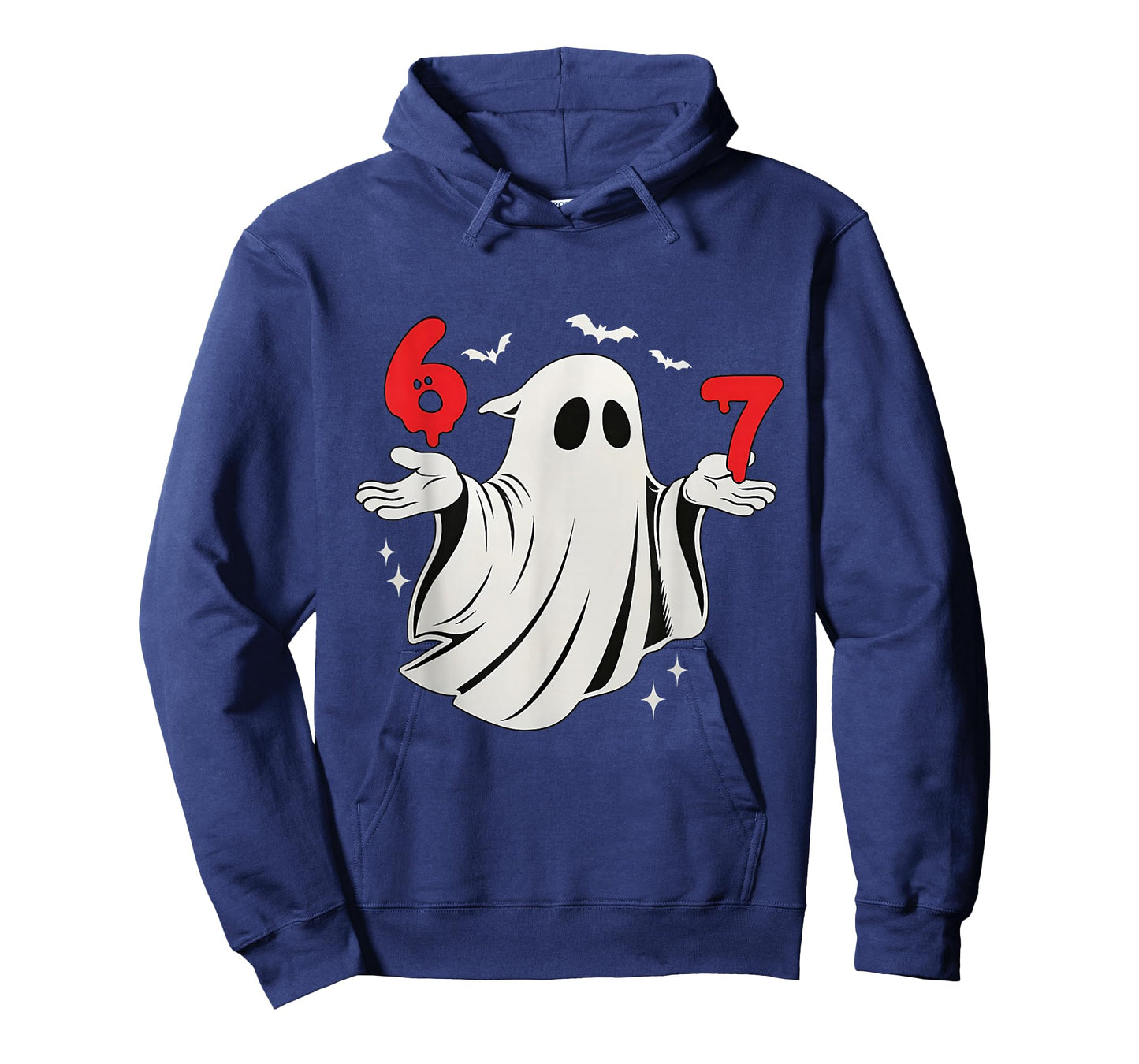 Funny 6 7 Six Seven Meme Halloween Humor Ghost Costume Meme T-Shirt